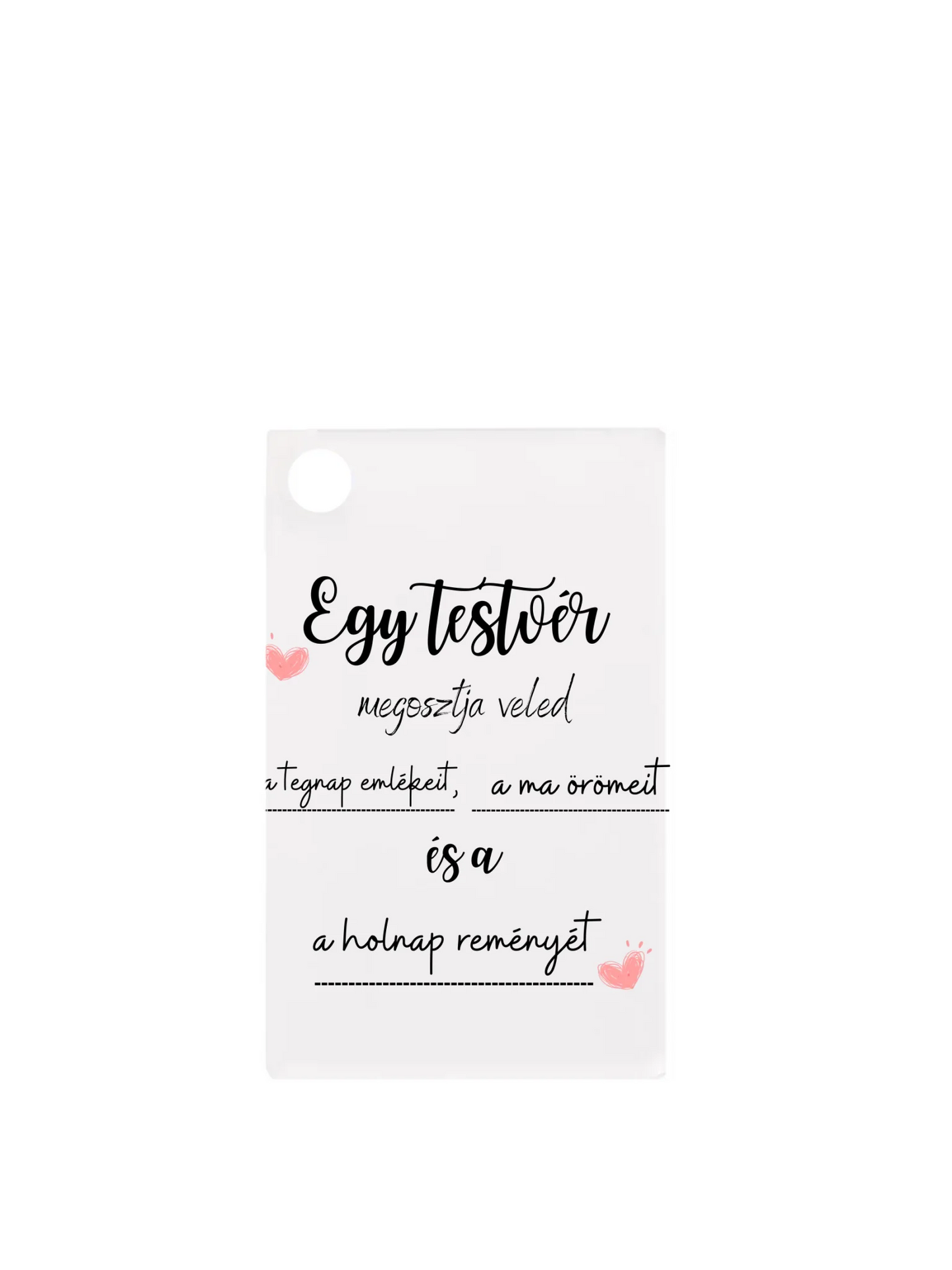 Téglalap alakú kulcstartó hátulja minden nélkül belső nélkül - álló