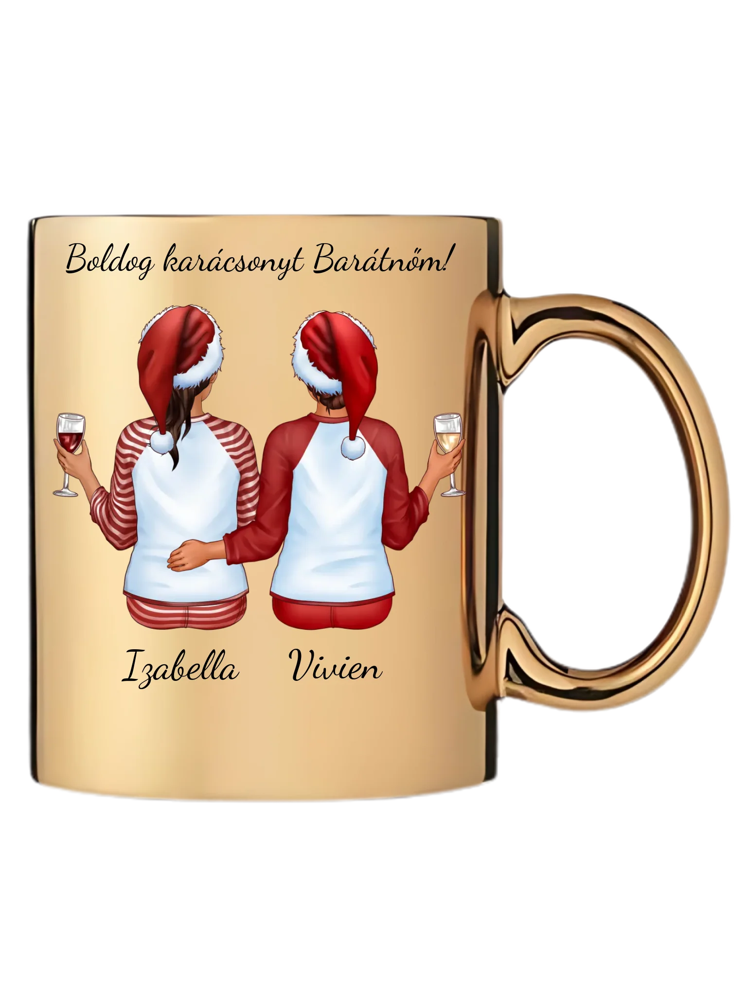 Arany metál bögre jobb oldal