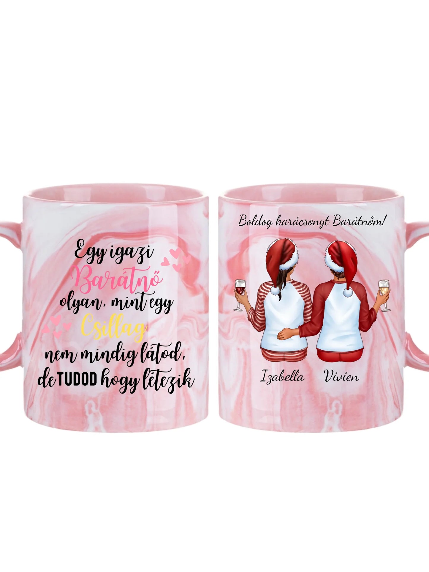 Legjobb barátnők karácsonya - Ajándék Barátnőknek - Személyre szabható bögre
