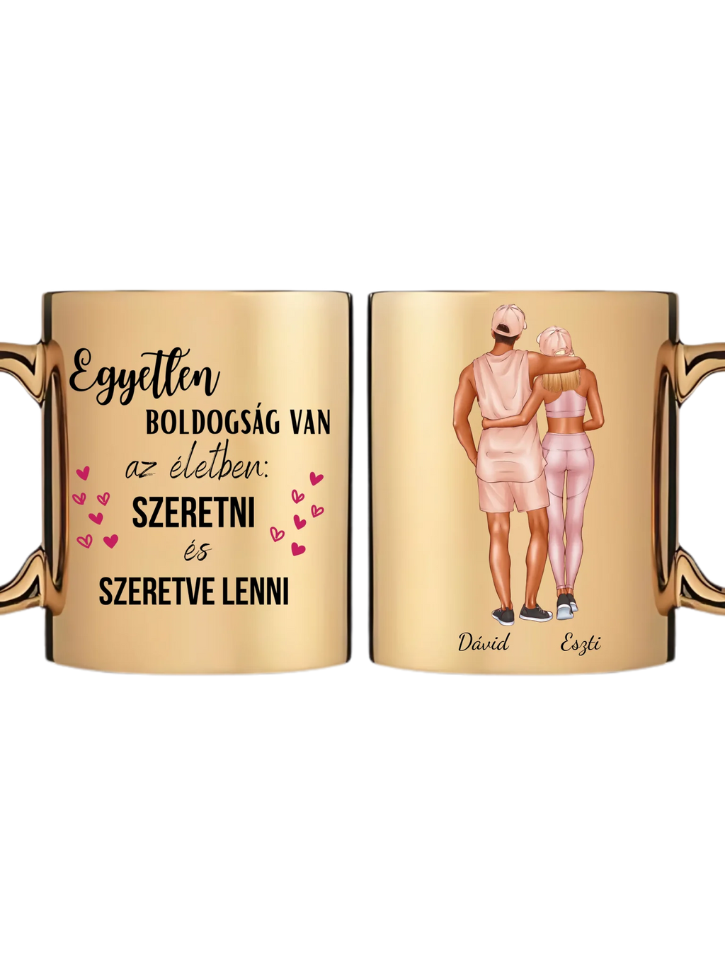 Arany metál bögre