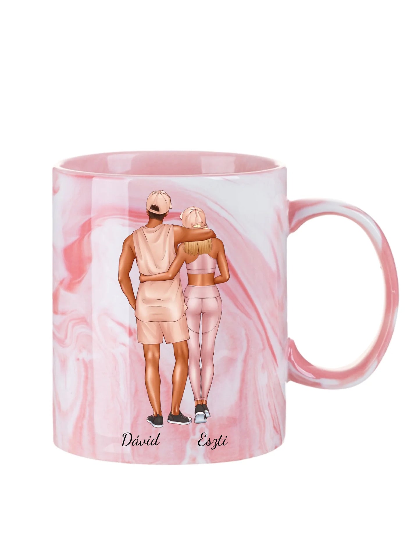 Fitness pár - Ajándék Pároknak - Személyre szabható bögre