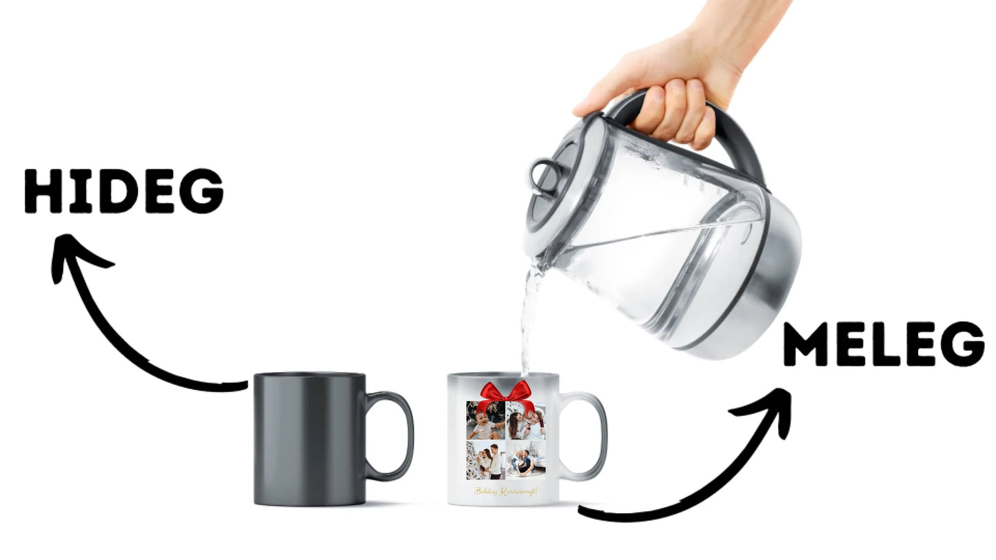 Boldog Karácsonyt fotókollázs - Ajándék Karácsonyra - Fényképes bögre