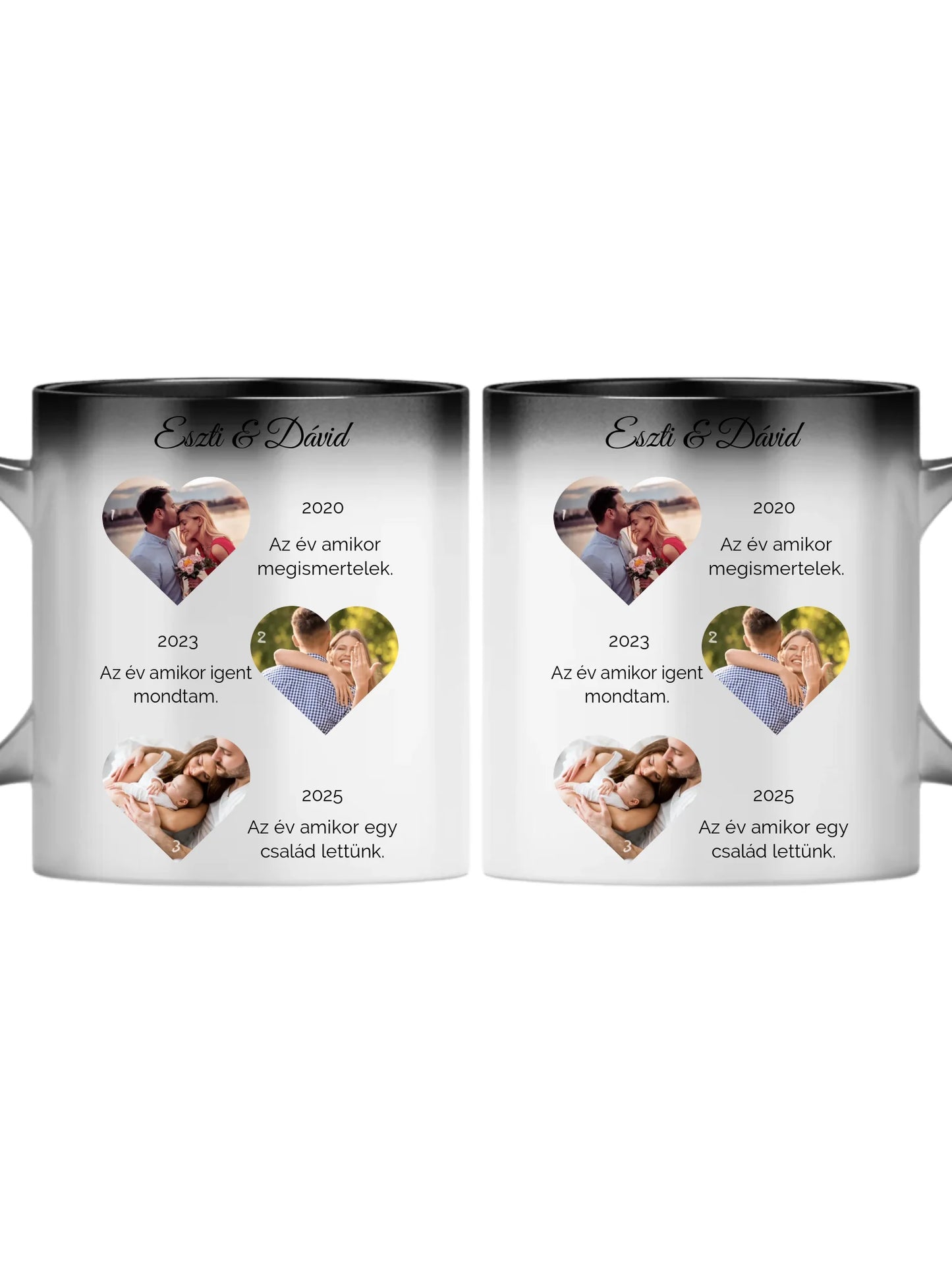 Történetünk fotókollázs - Ajándék Pároknak - Fényképes bögre