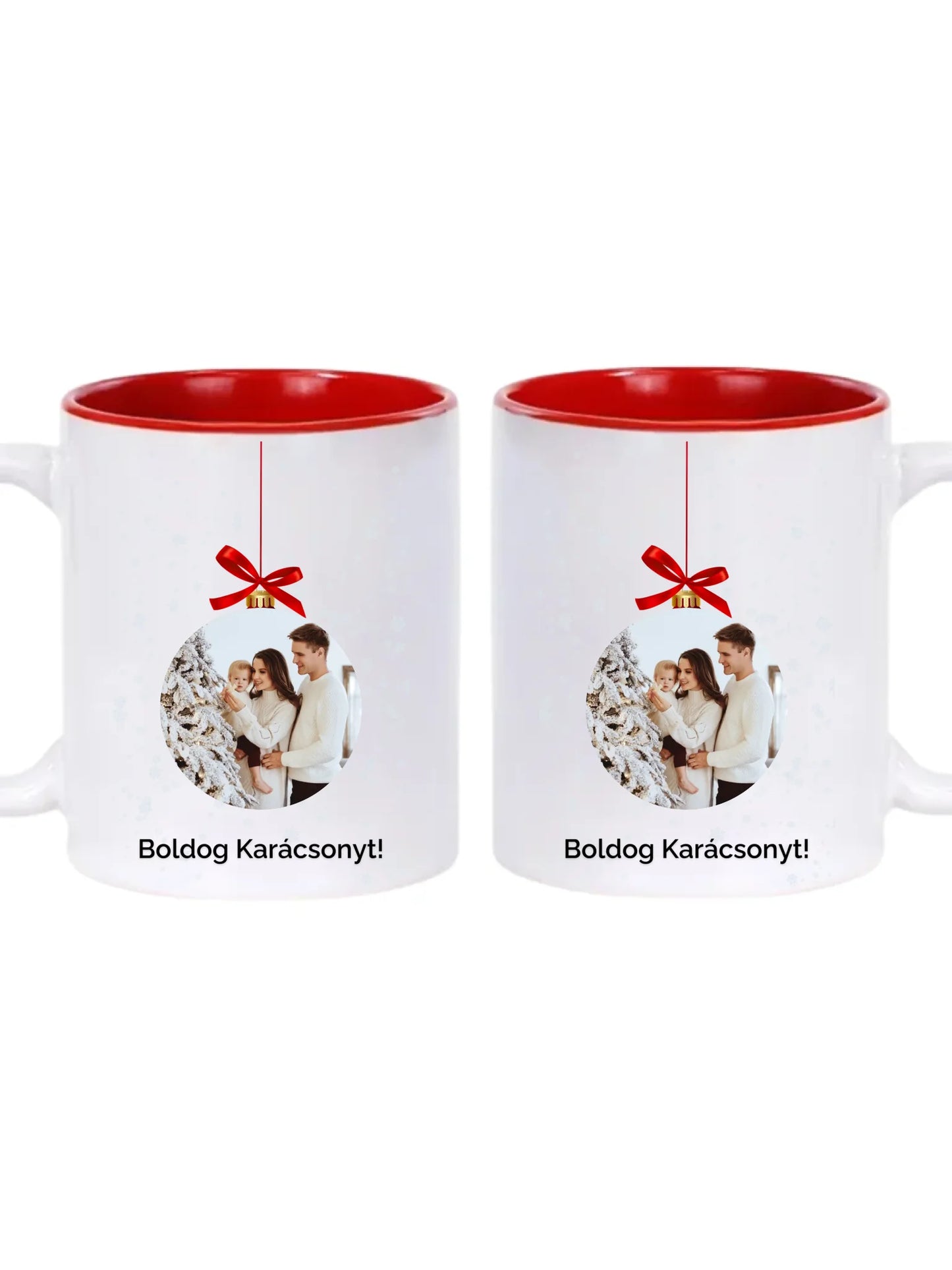 Fényképes karácsonyfadísz - Ajándék Karácsonyra - Fényképes bögre