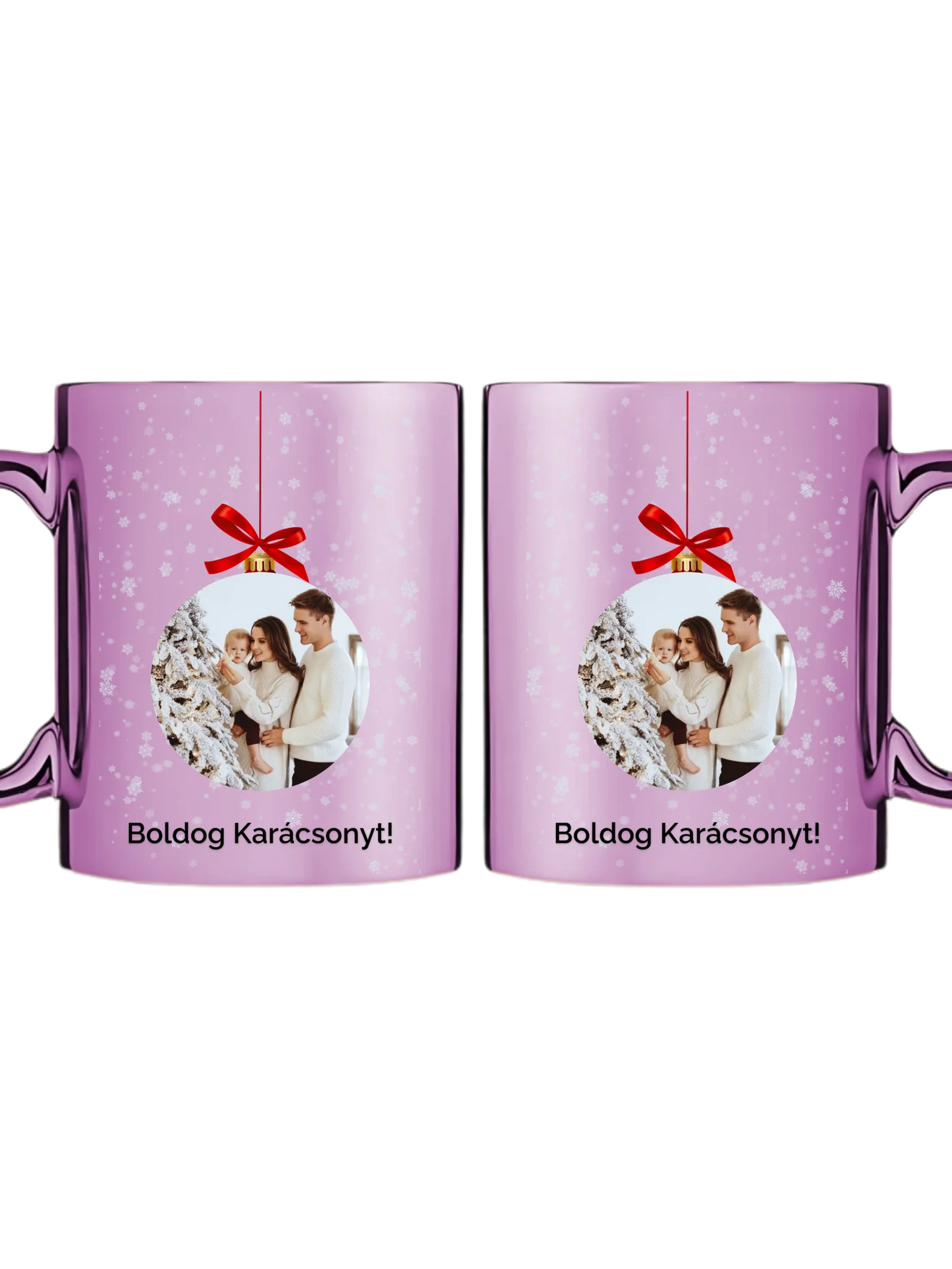 Fényképes karácsonyfadísz - Ajándék Karácsonyra - Fényképes bögre