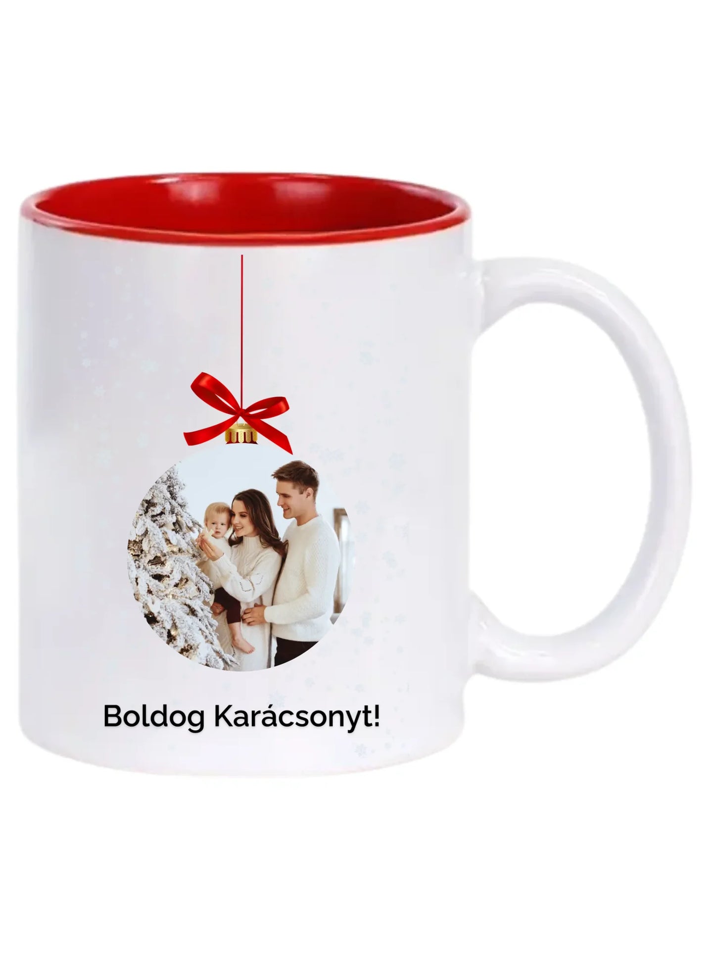 Fényképes karácsonyfadísz - Ajándék Karácsonyra - Fényképes bögre