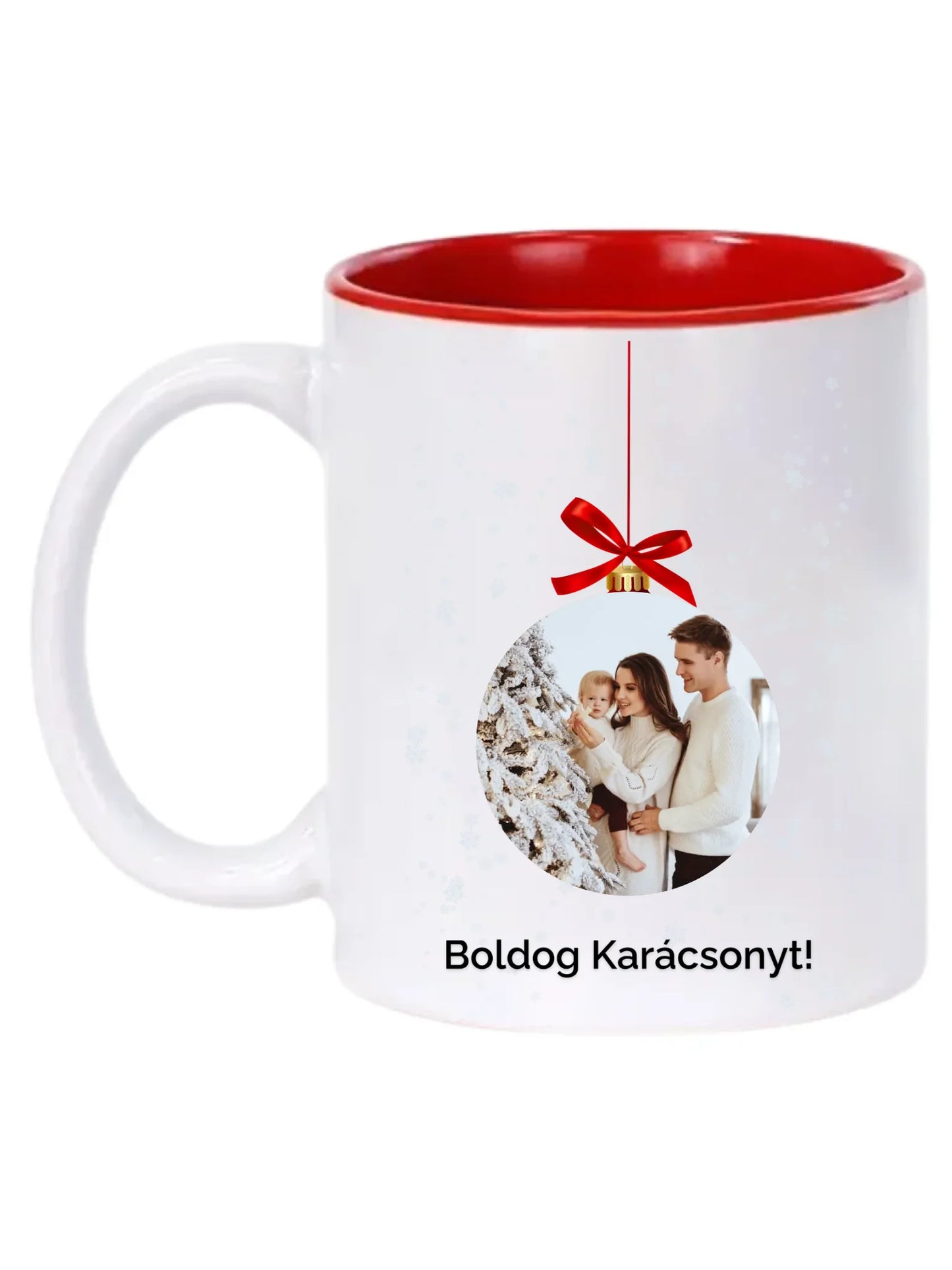 Fényképes karácsonyfadísz - Ajándék Karácsonyra - Fényképes bögre