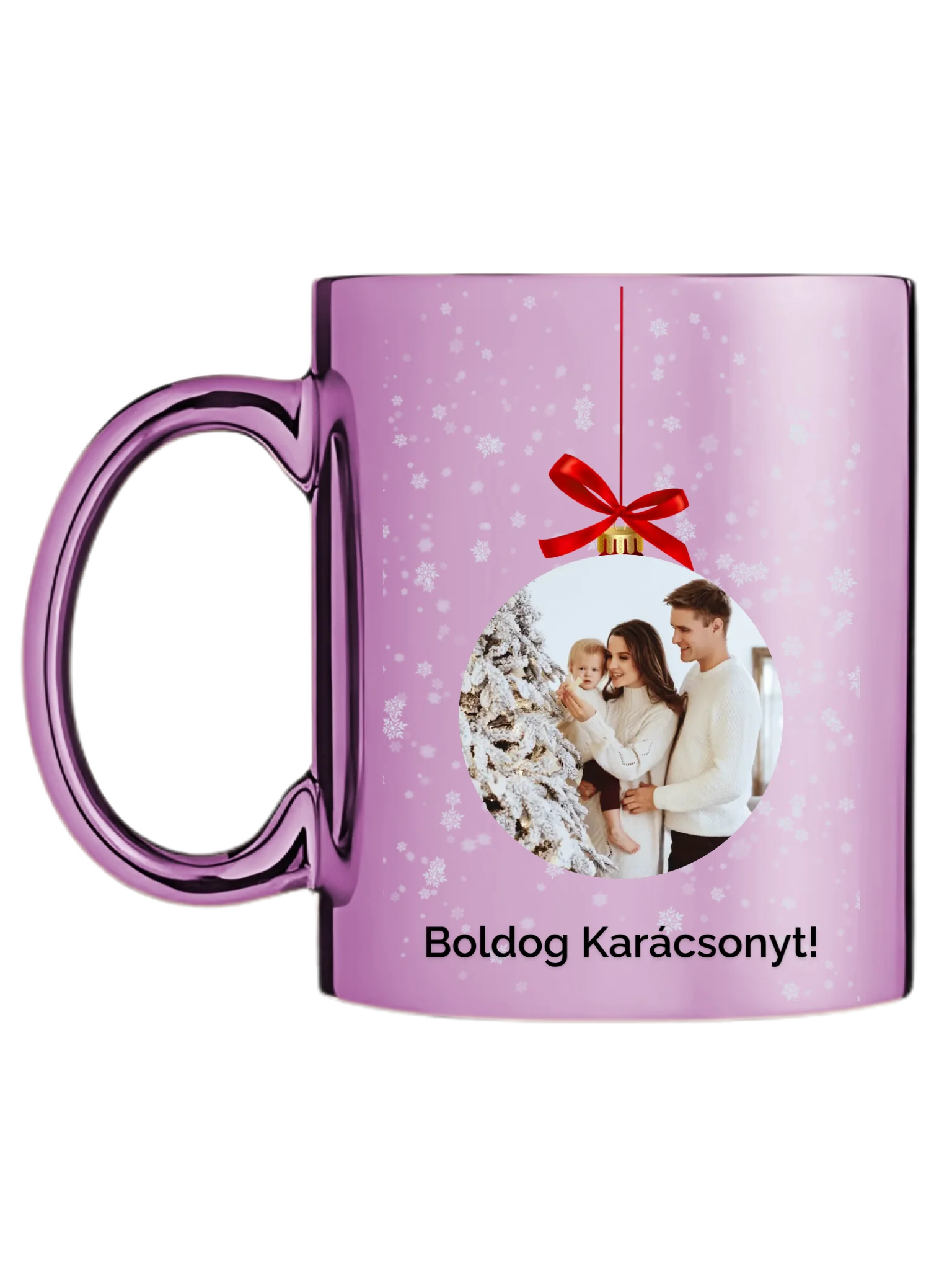 Fényképes karácsonyfadísz - Ajándék Karácsonyra - Fényképes bögre
