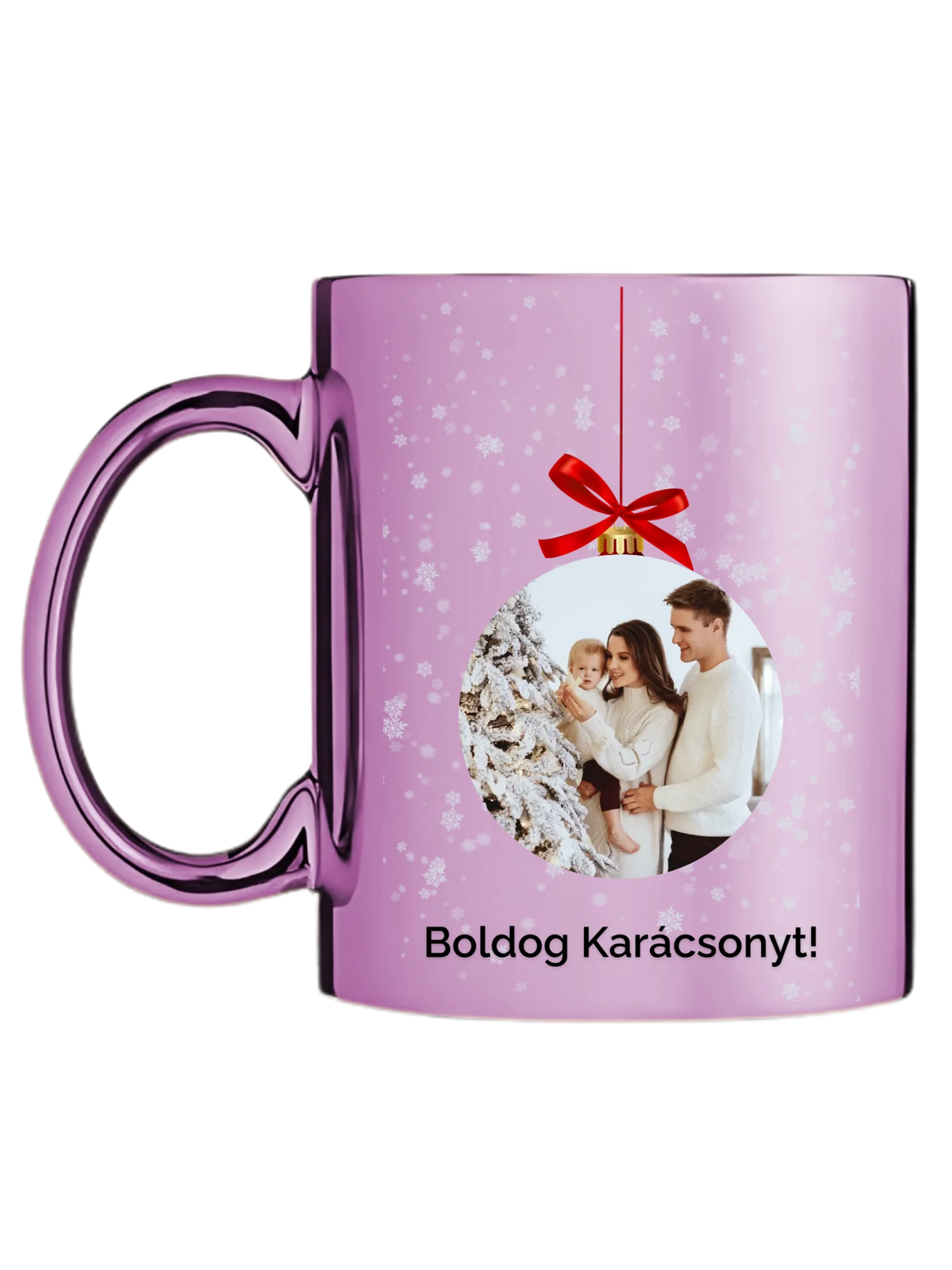 Fényképes karácsonyfadísz - Ajándék Karácsonyra - Fényképes bögre