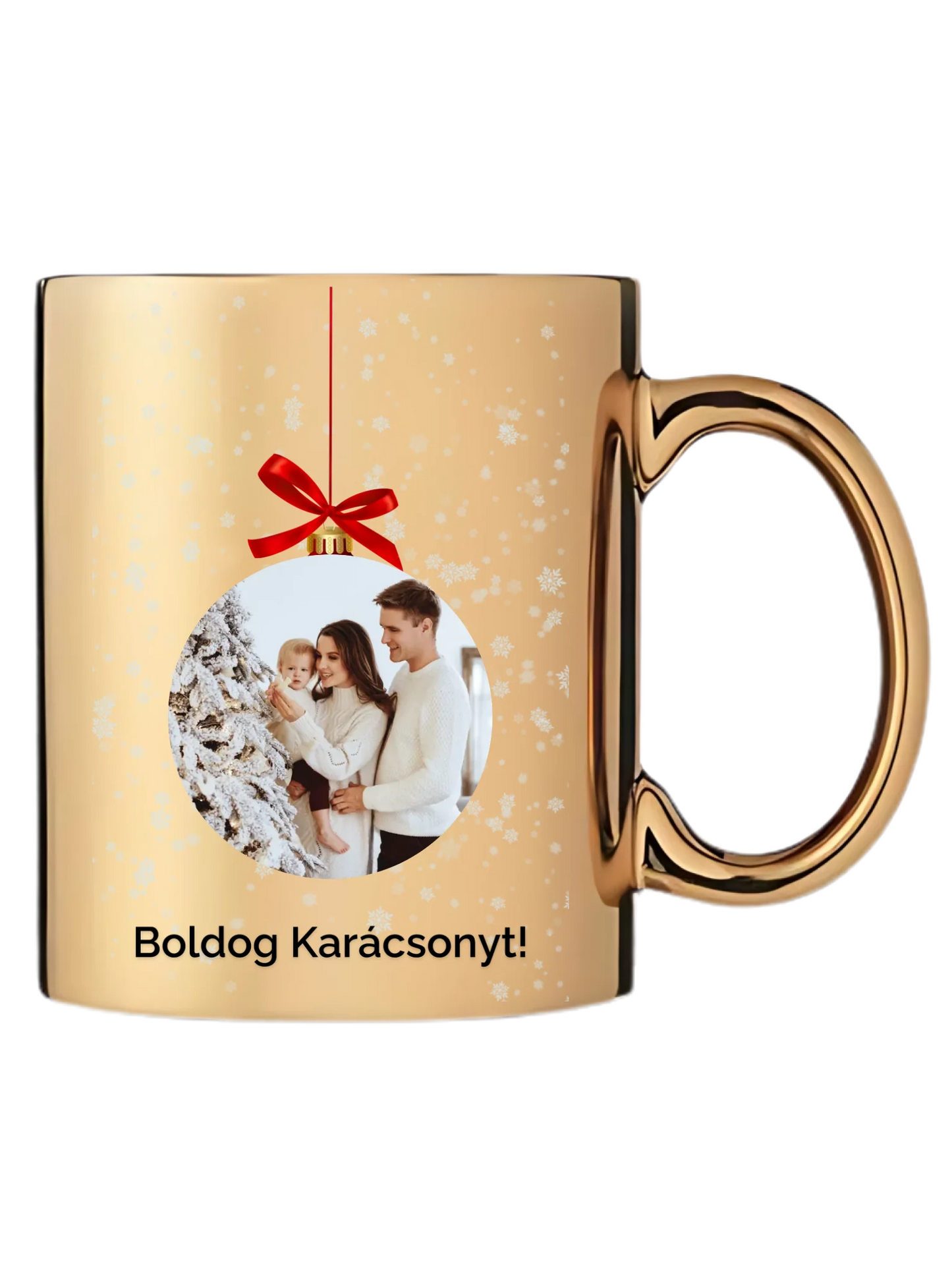 Fényképes karácsonyfadísz - Ajándék Karácsonyra - Fényképes bögre