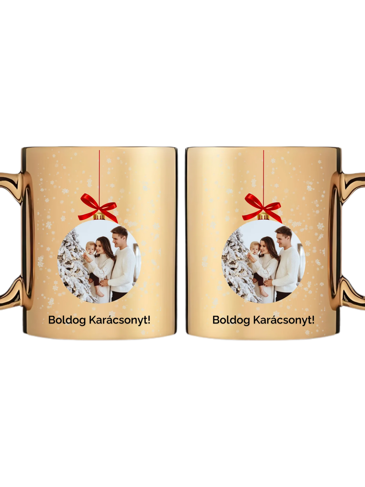 Fényképes karácsonyfadísz - Ajándék Karácsonyra - Fényképes bögre