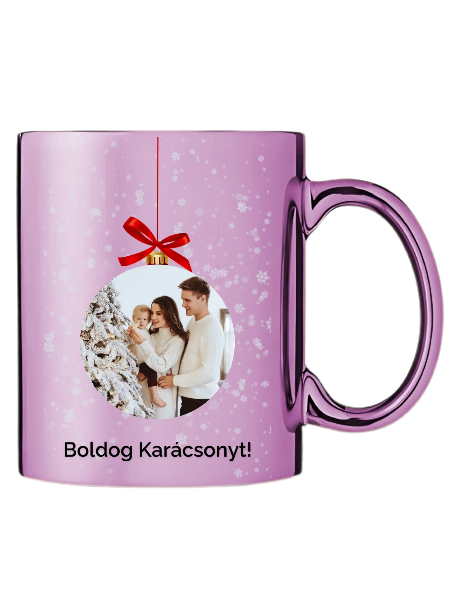 Fényképes karácsonyfadísz - Ajándék Karácsonyra - Fényképes bögre