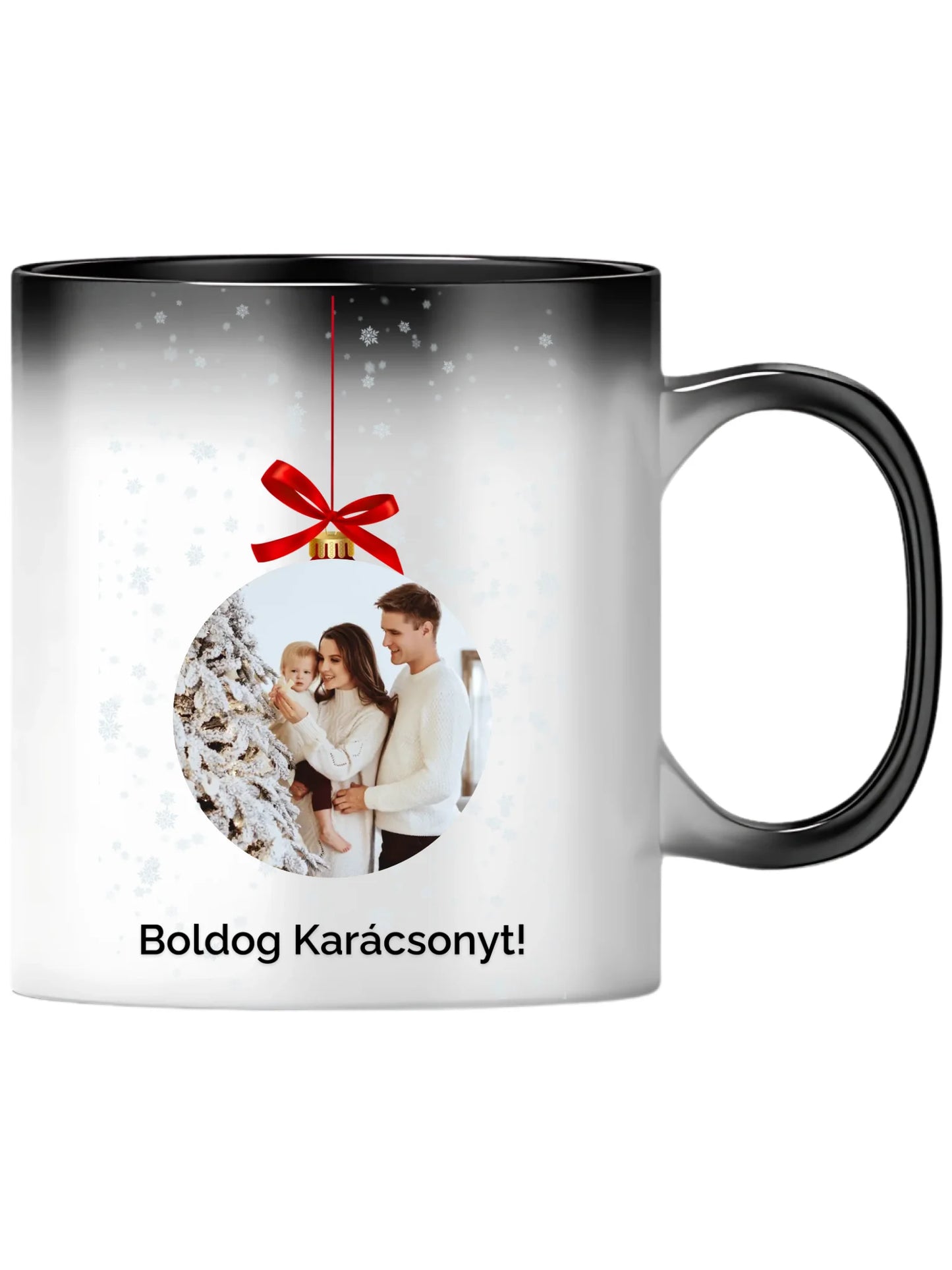 Fényképes karácsonyfadísz - Ajándék Karácsonyra - Fényképes bögre