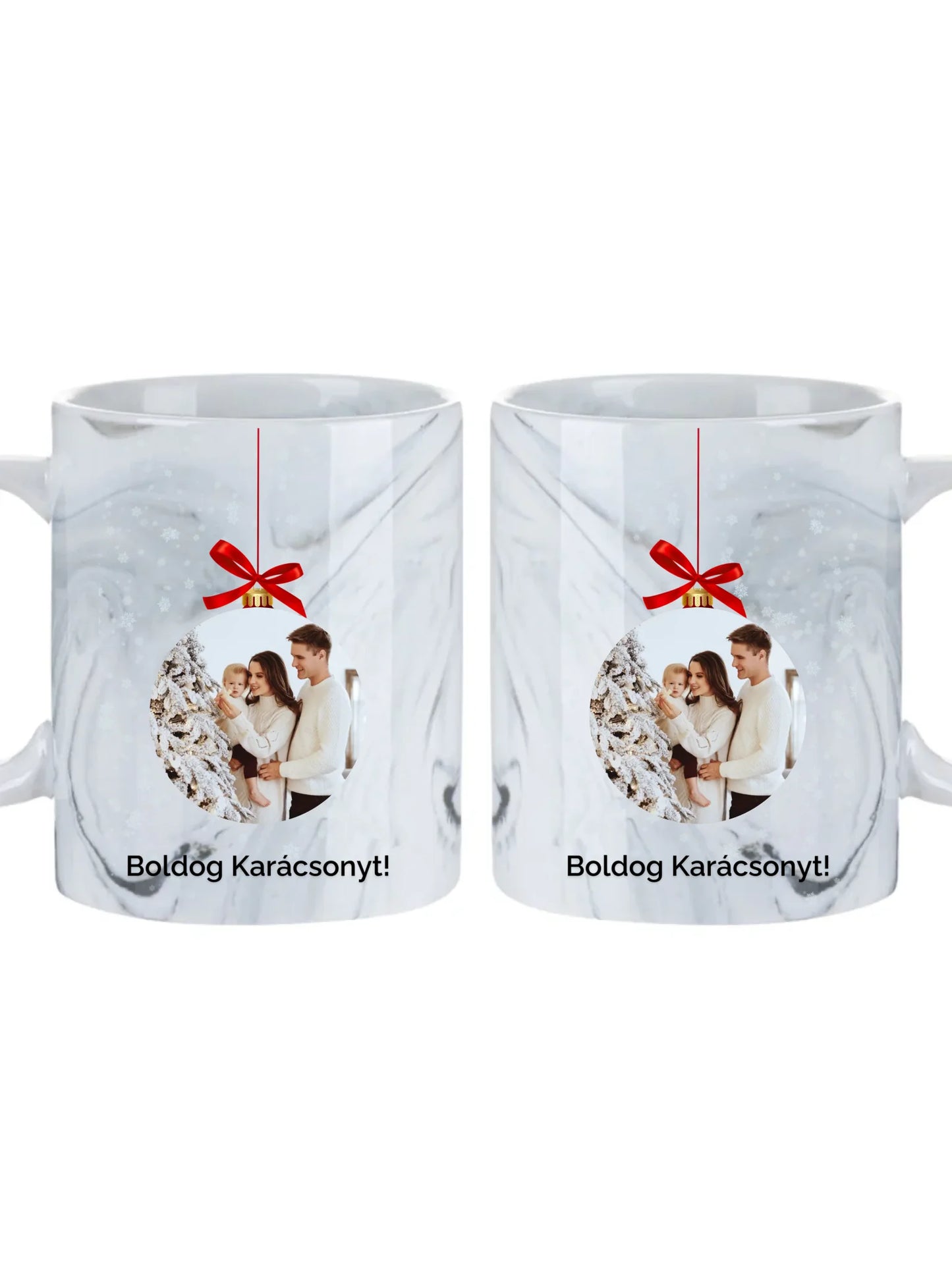 Fényképes karácsonyfadísz - Ajándék Karácsonyra - Fényképes bögre