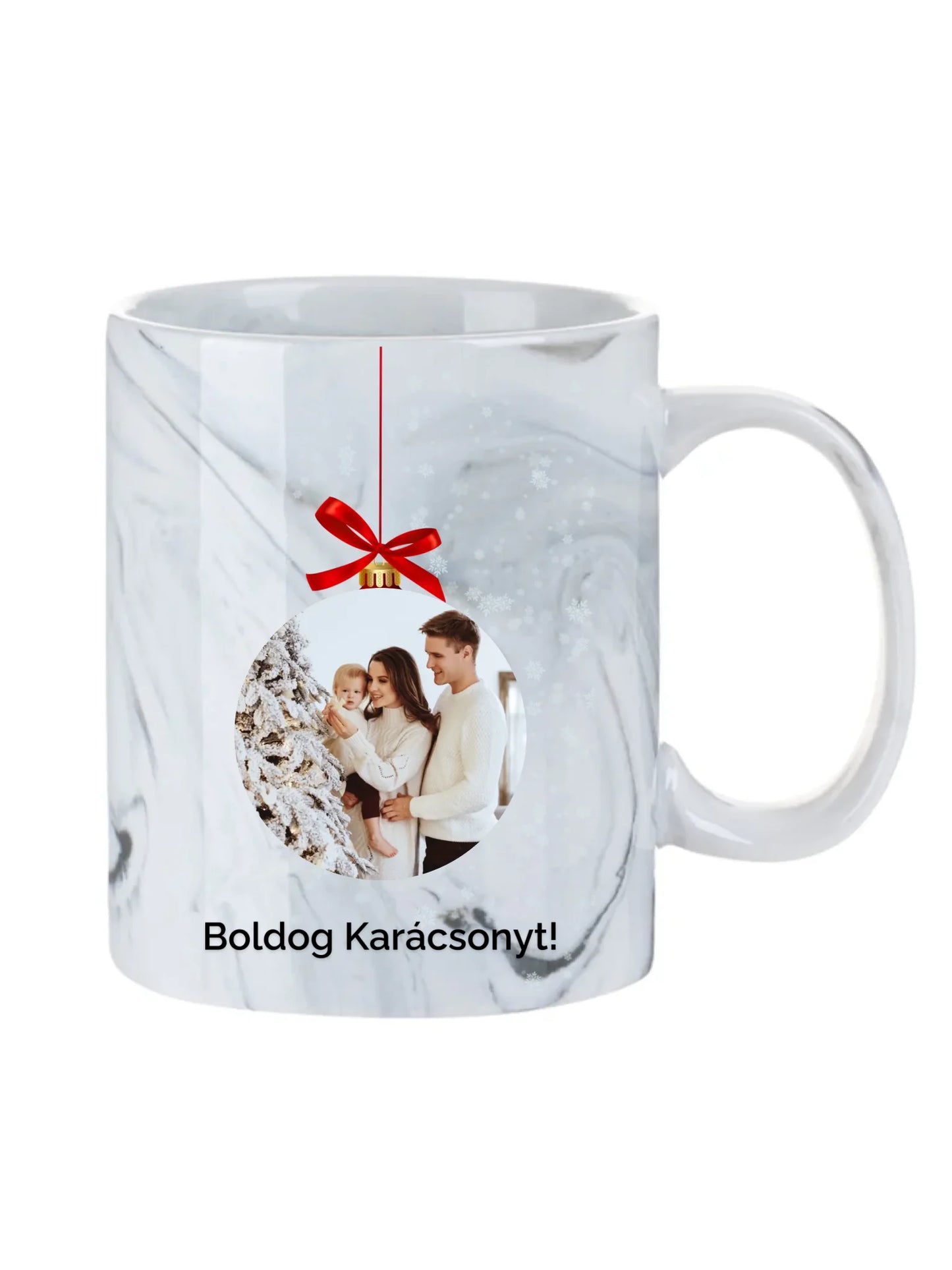 Fényképes karácsonyfadísz - Ajándék Karácsonyra - Fényképes bögre