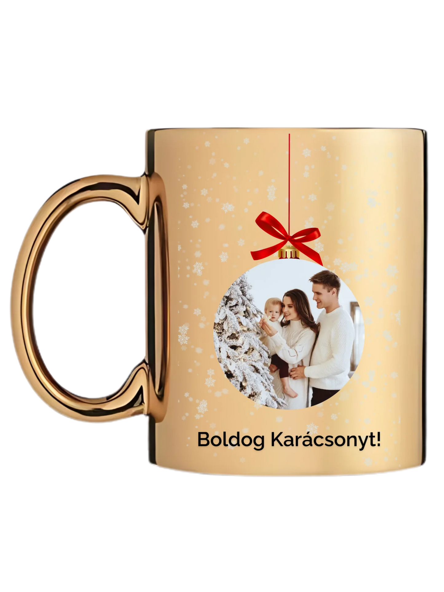 Fényképes karácsonyfadísz - Ajándék Karácsonyra - Fényképes bögre