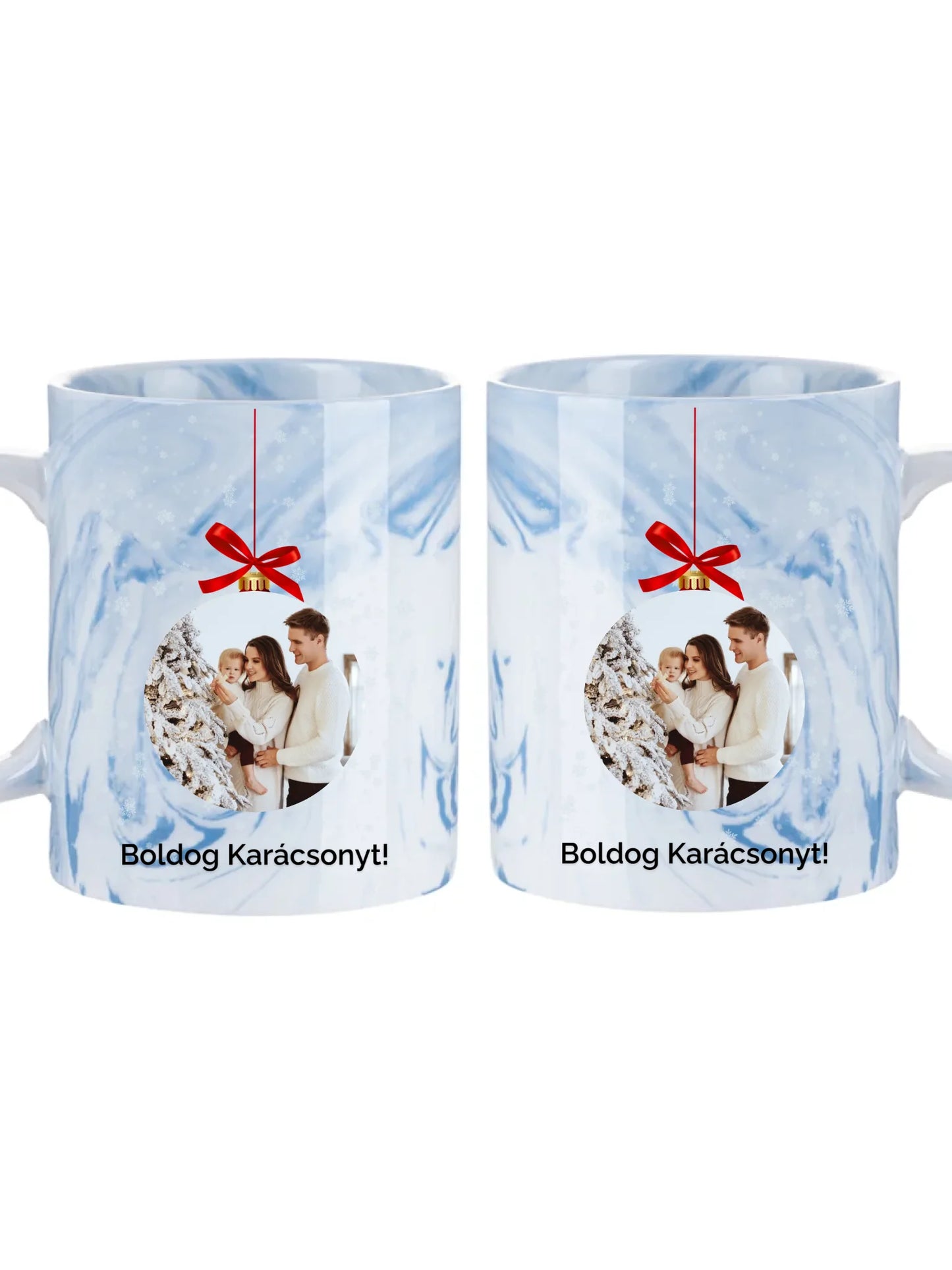 Fényképes karácsonyfadísz - Ajándék Karácsonyra - Fényképes bögre