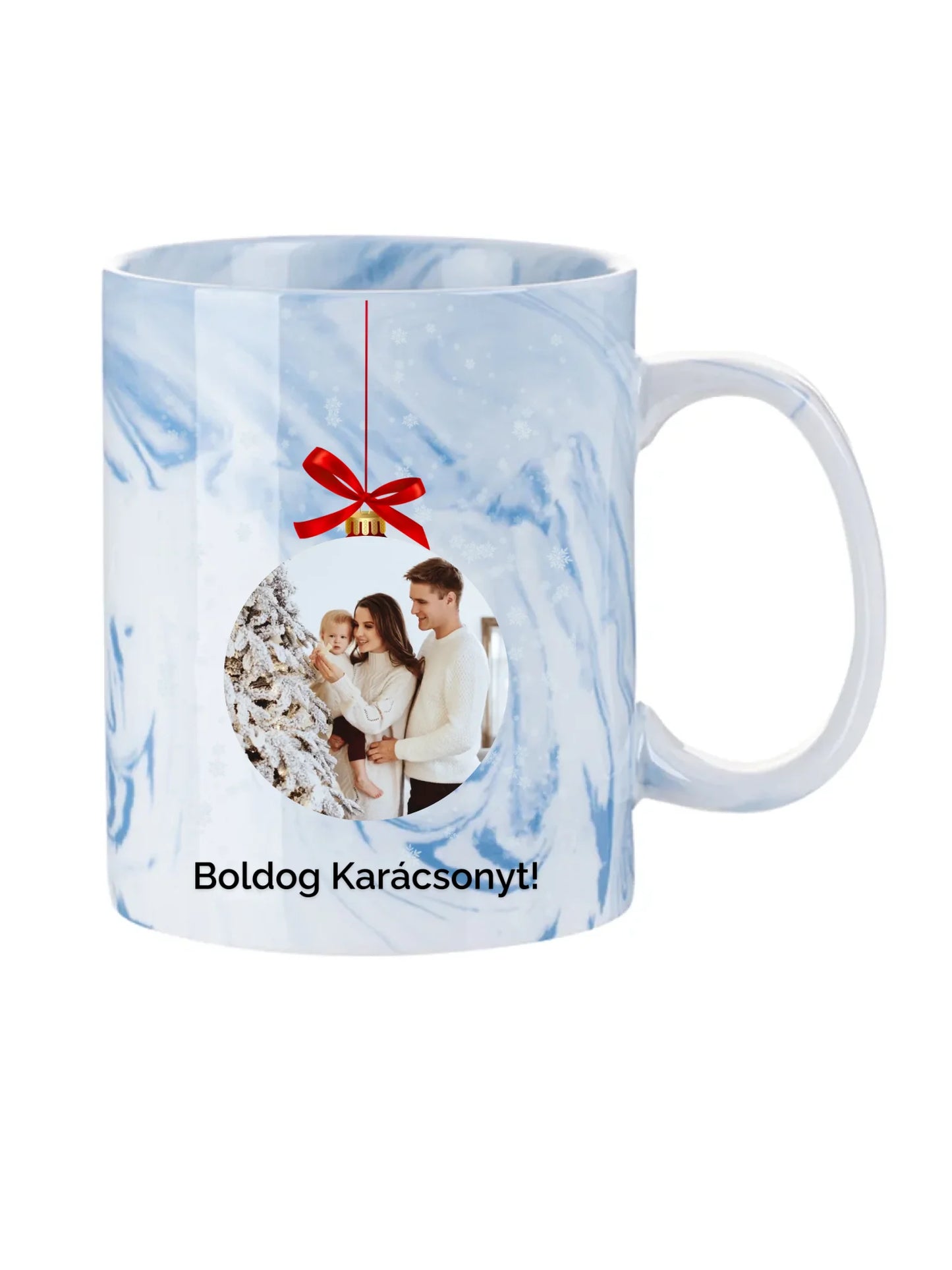 Fényképes karácsonyfadísz - Ajándék Karácsonyra - Fényképes bögre