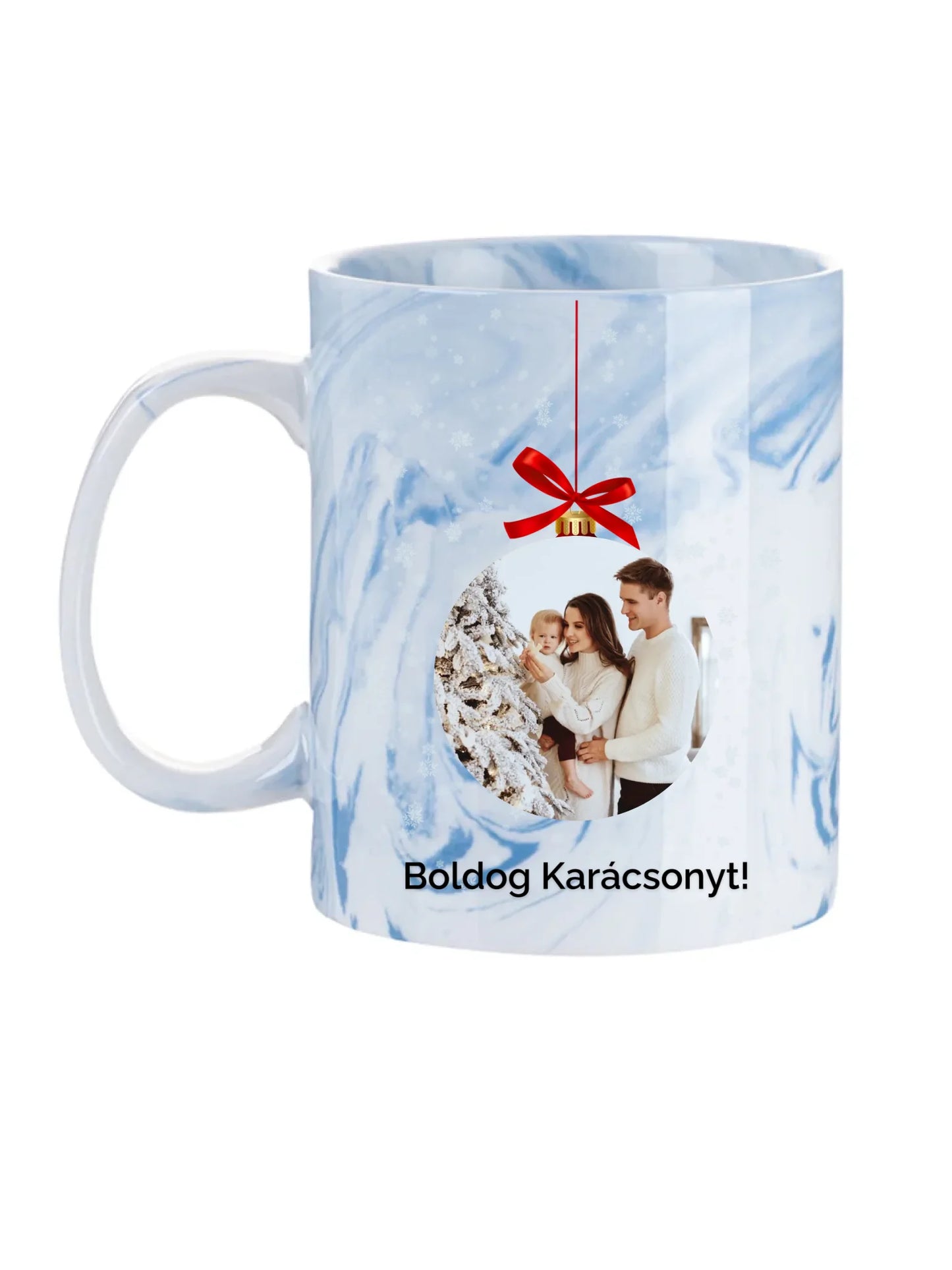 Fényképes karácsonyfadísz - Ajándék Karácsonyra - Fényképes bögre
