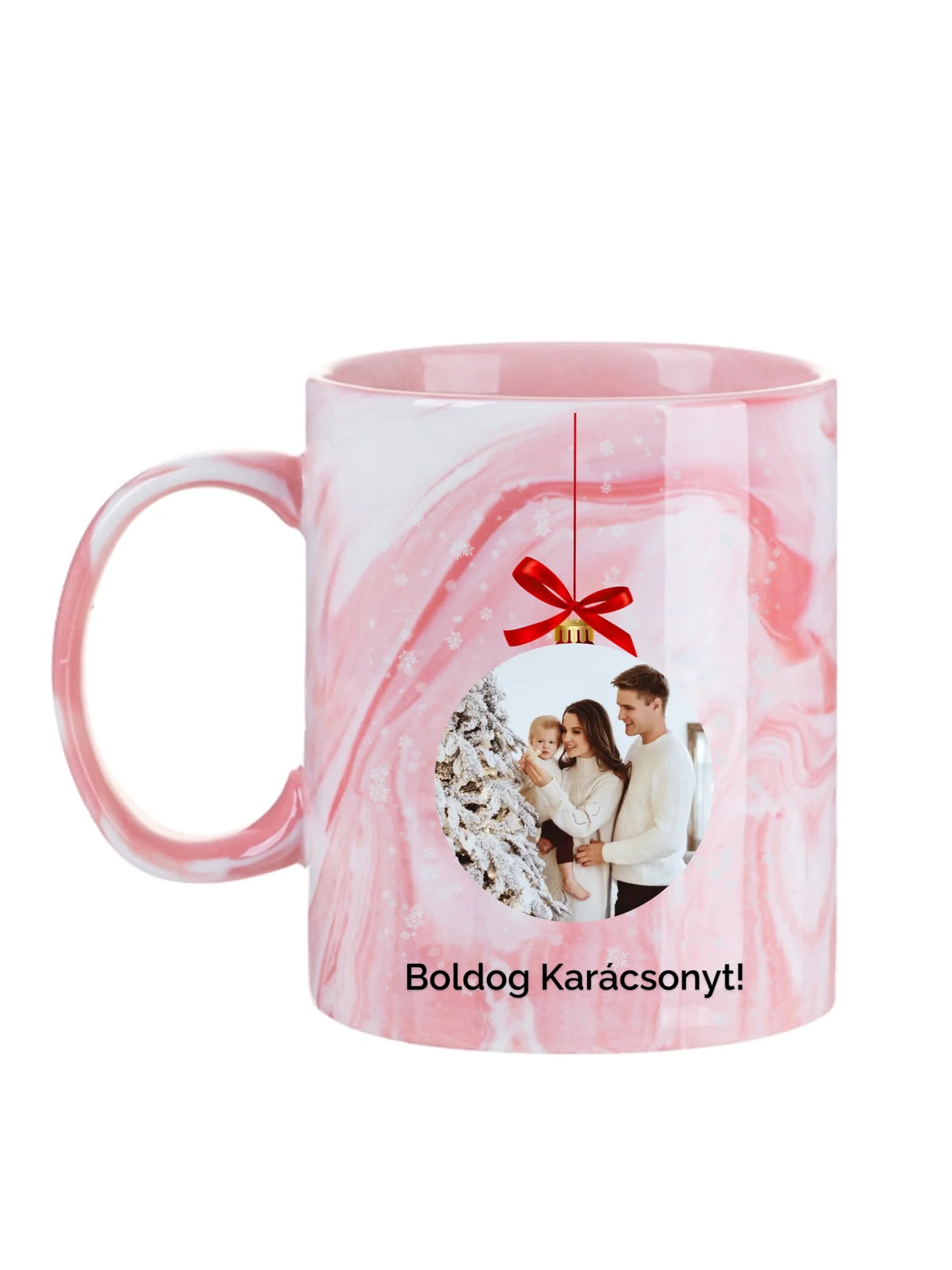 Fényképes karácsonyfadísz - Ajándék Karácsonyra - Fényképes bögre