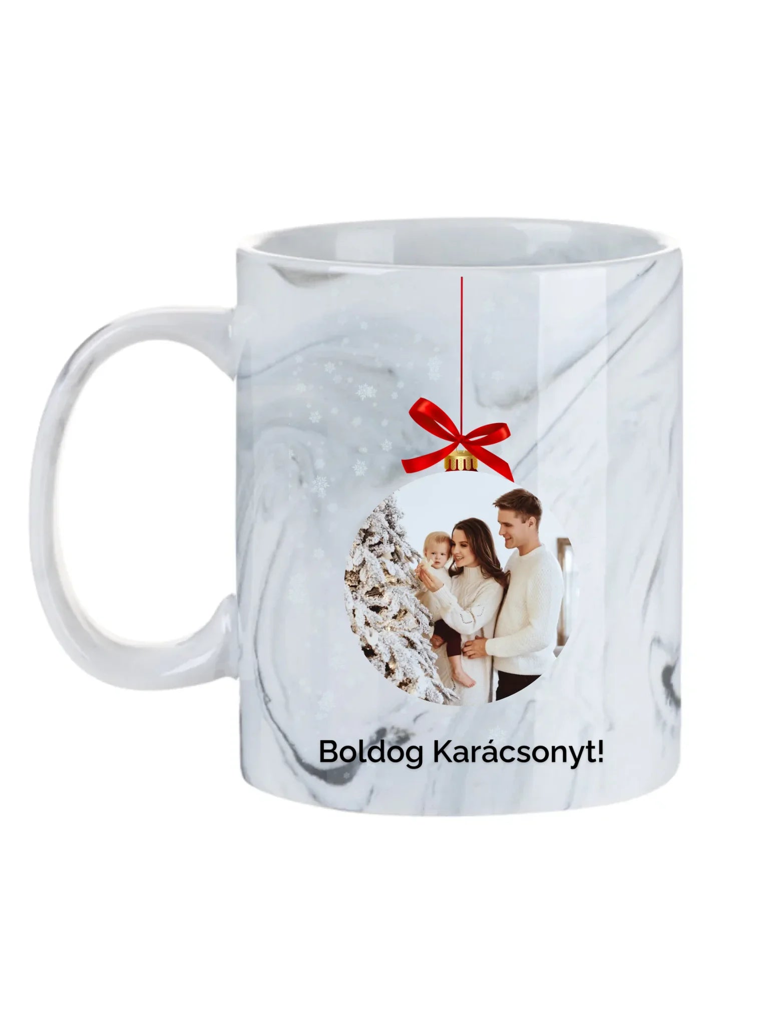 Fényképes karácsonyfadísz - Ajándék Karácsonyra - Fényképes bögre