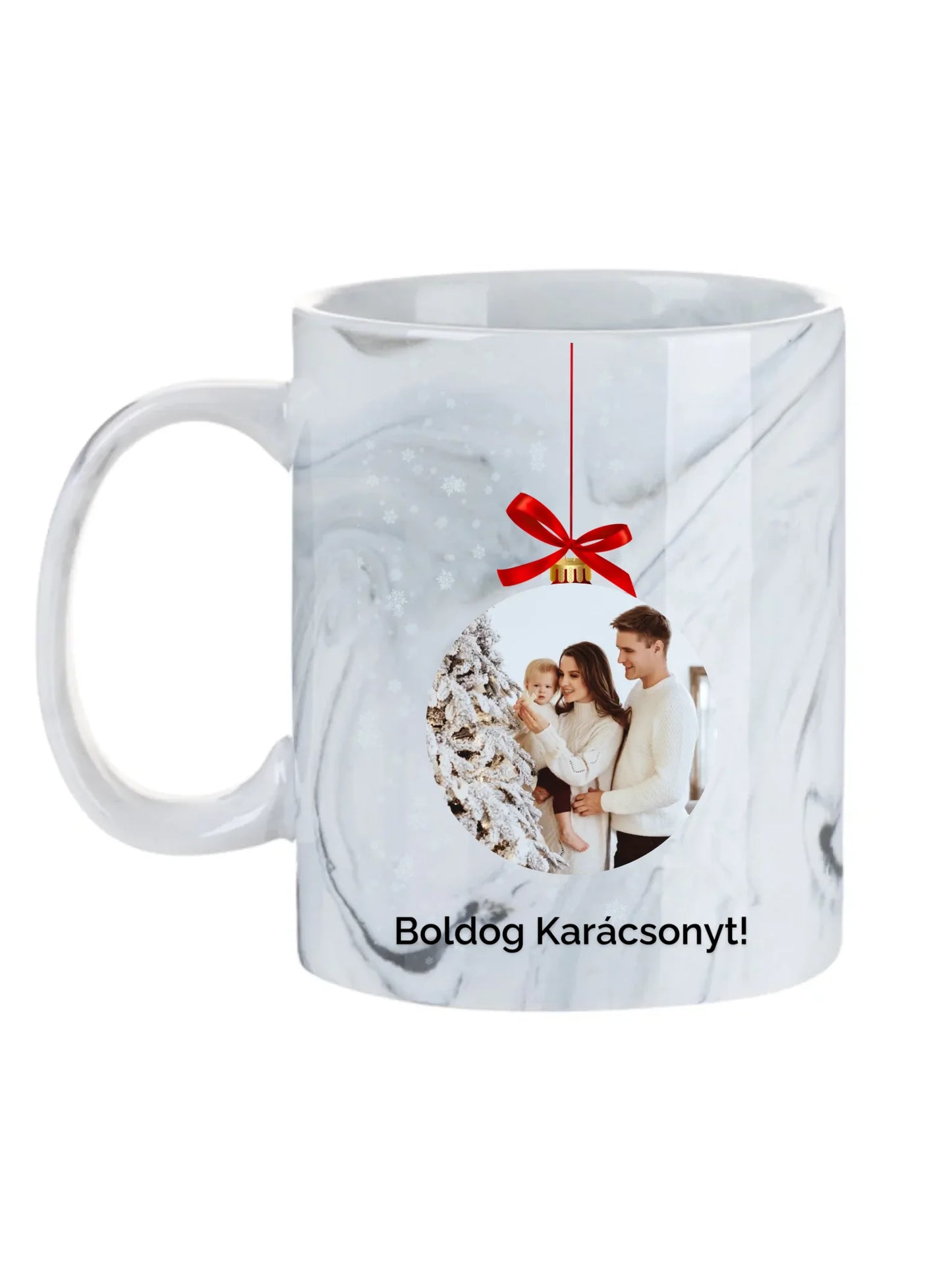Fényképes karácsonyfadísz - Ajándék Karácsonyra - Fényképes bögre