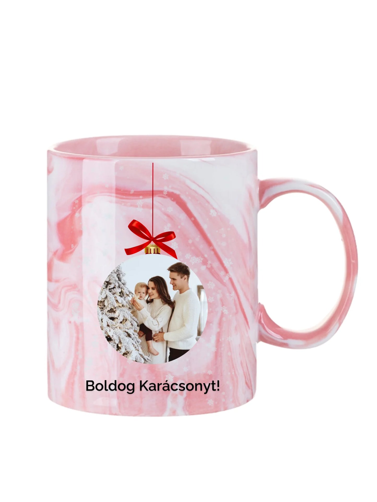 Fényképes karácsonyfadísz - Ajándék Karácsonyra - Fényképes bögre