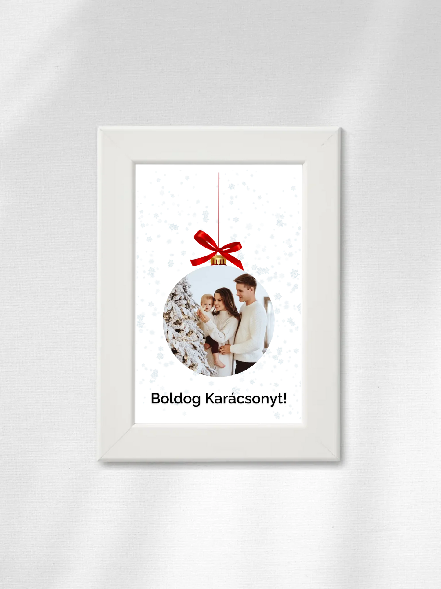 Fényképes karácsonyfadísz - Ajándék Karácsonyra - Fényképes falikép