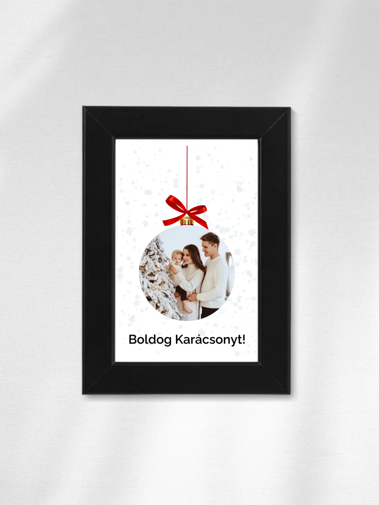 Fényképes karácsonyfadísz - Ajándék Karácsonyra - Fényképes falikép