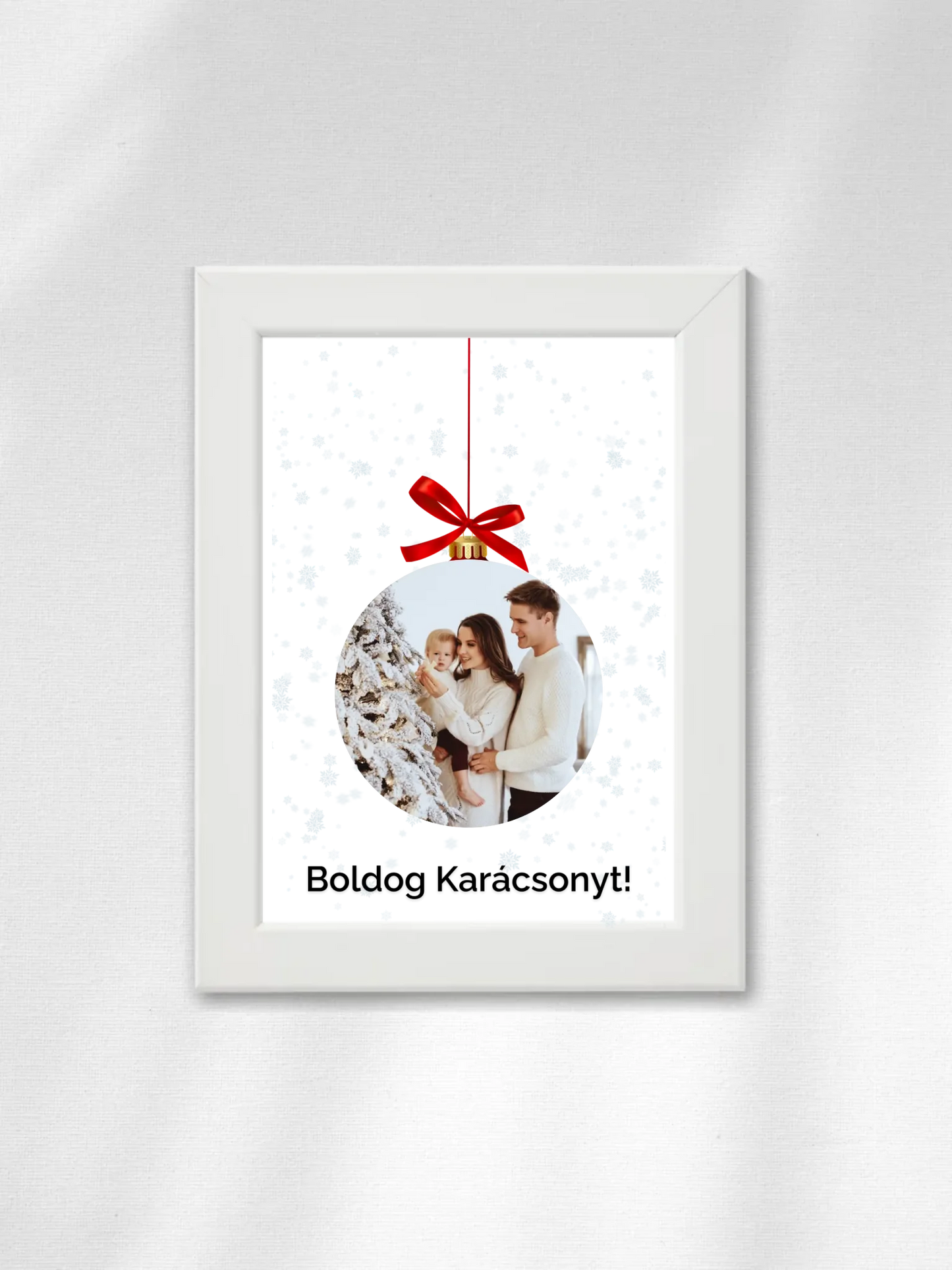 Fényképes karácsonyfadísz - Ajándék Karácsonyra - Fényképes falikép