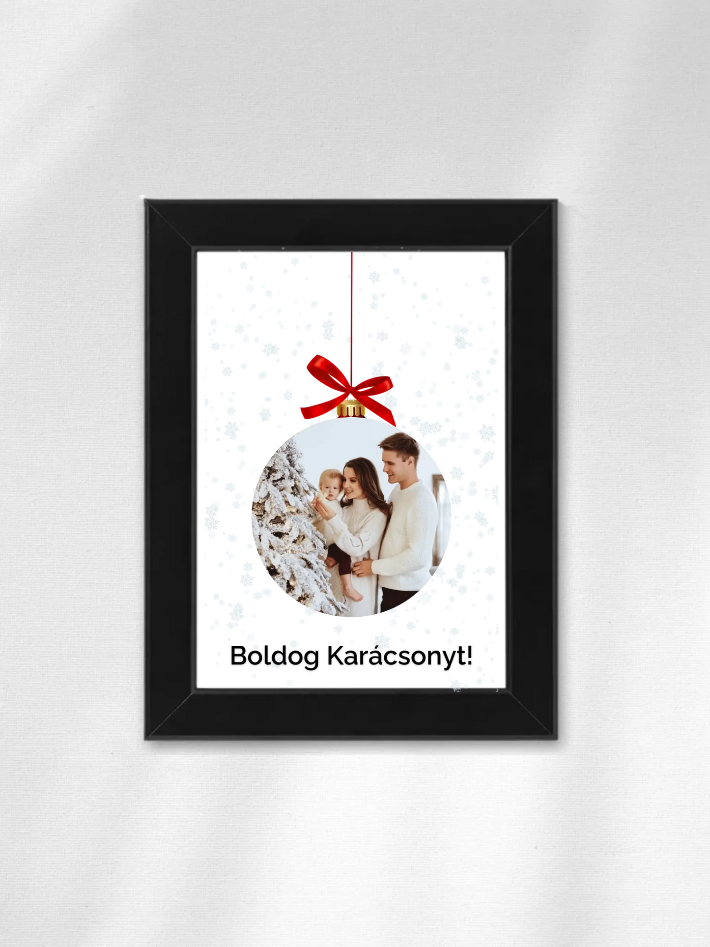 Fényképes karácsonyfadísz - Ajándék Karácsonyra - Fényképes falikép