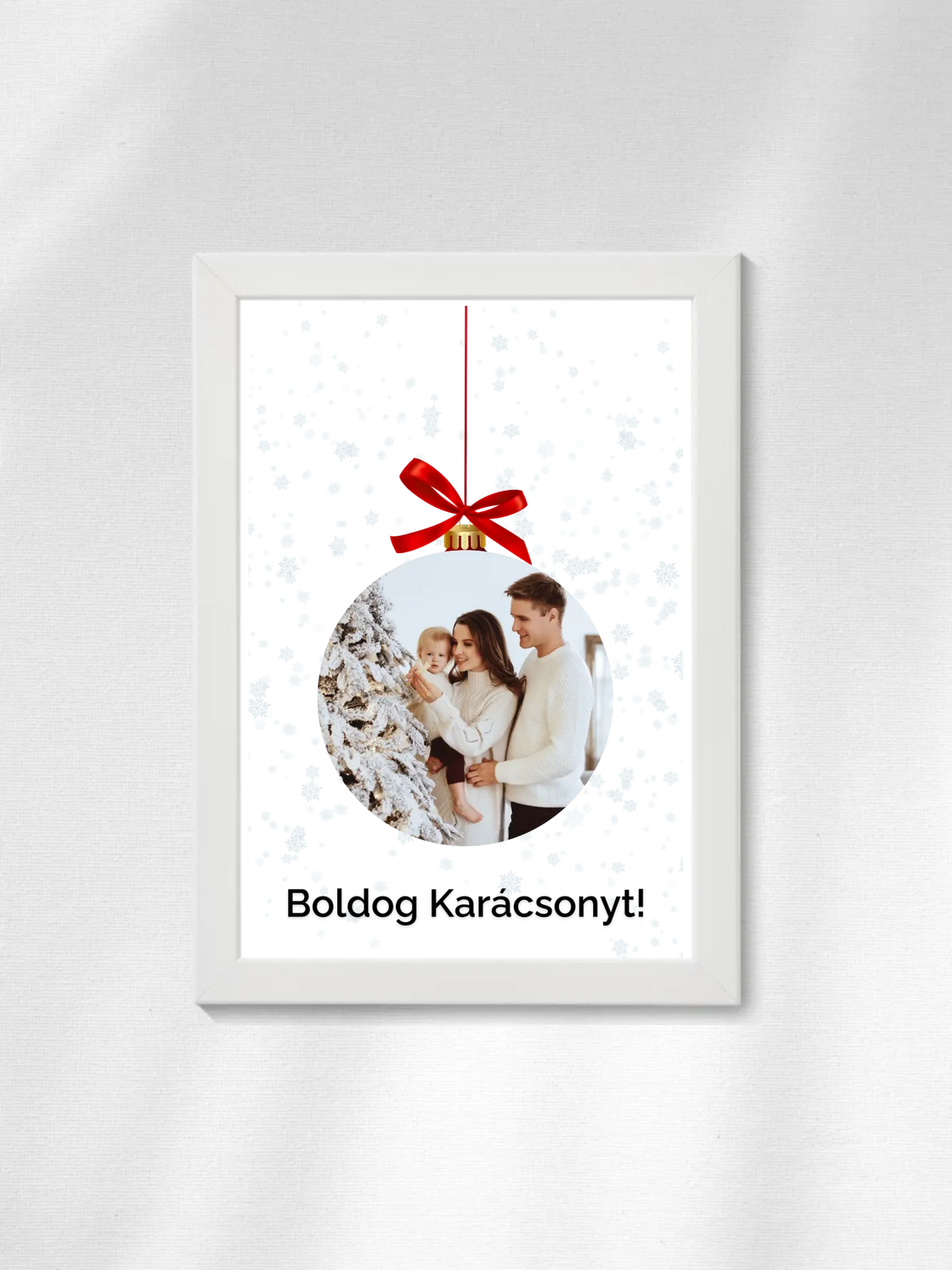Fényképes karácsonyfadísz - Ajándék Karácsonyra - Fényképes falikép