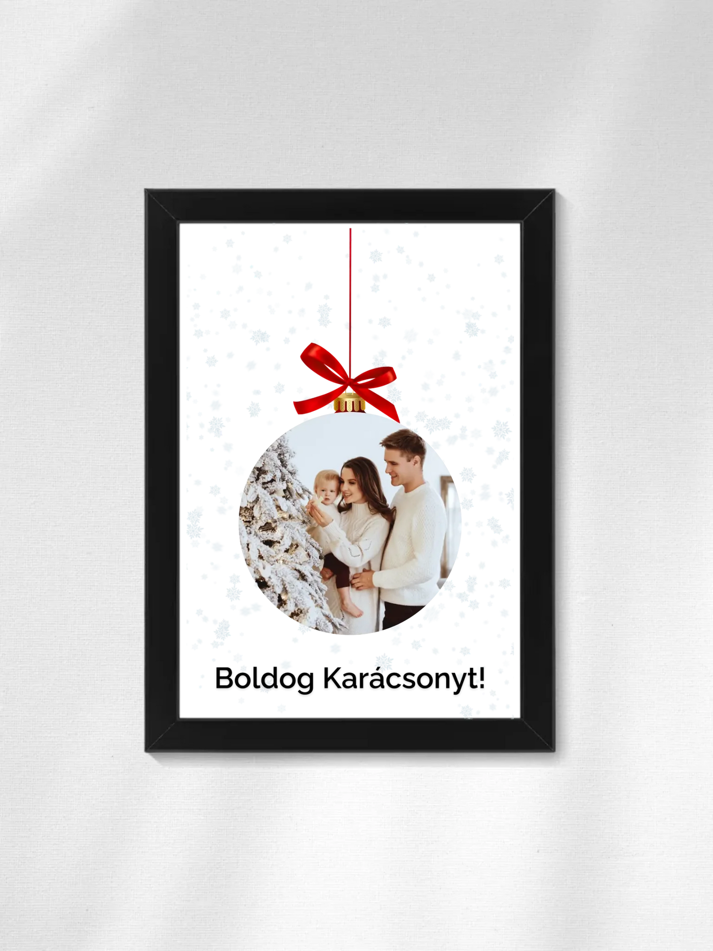 Fényképes karácsonyfadísz - Ajándék Karácsonyra - Fényképes falikép
