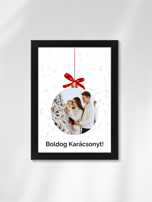 Fényképes karácsonyfadísz - Ajándék Karácsonyra - Fényképes falikép