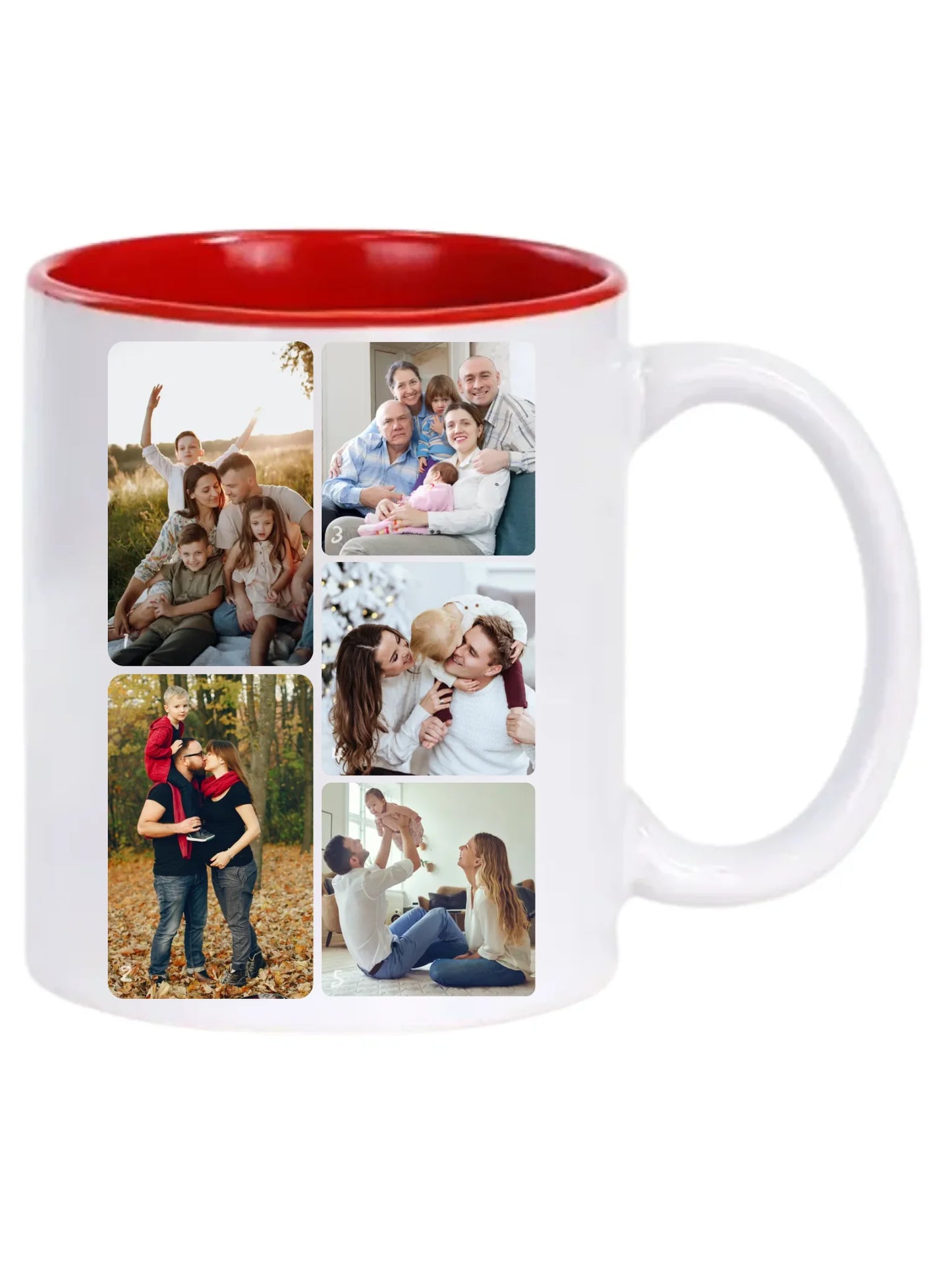 Minimalista fotókollázs - 5 kép - Fényképes bögre