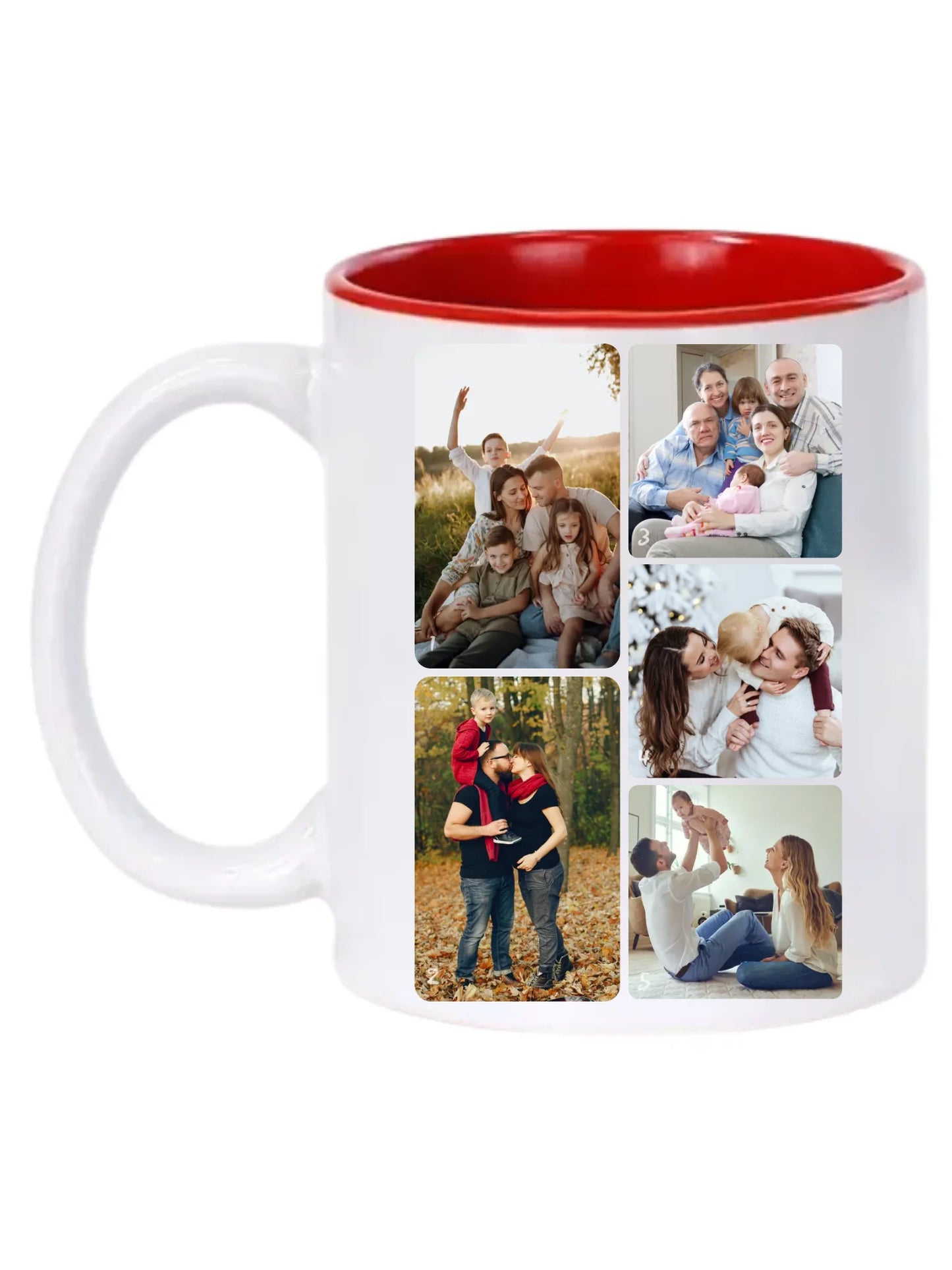 Minimalista fotókollázs - 5 kép - Fényképes bögre