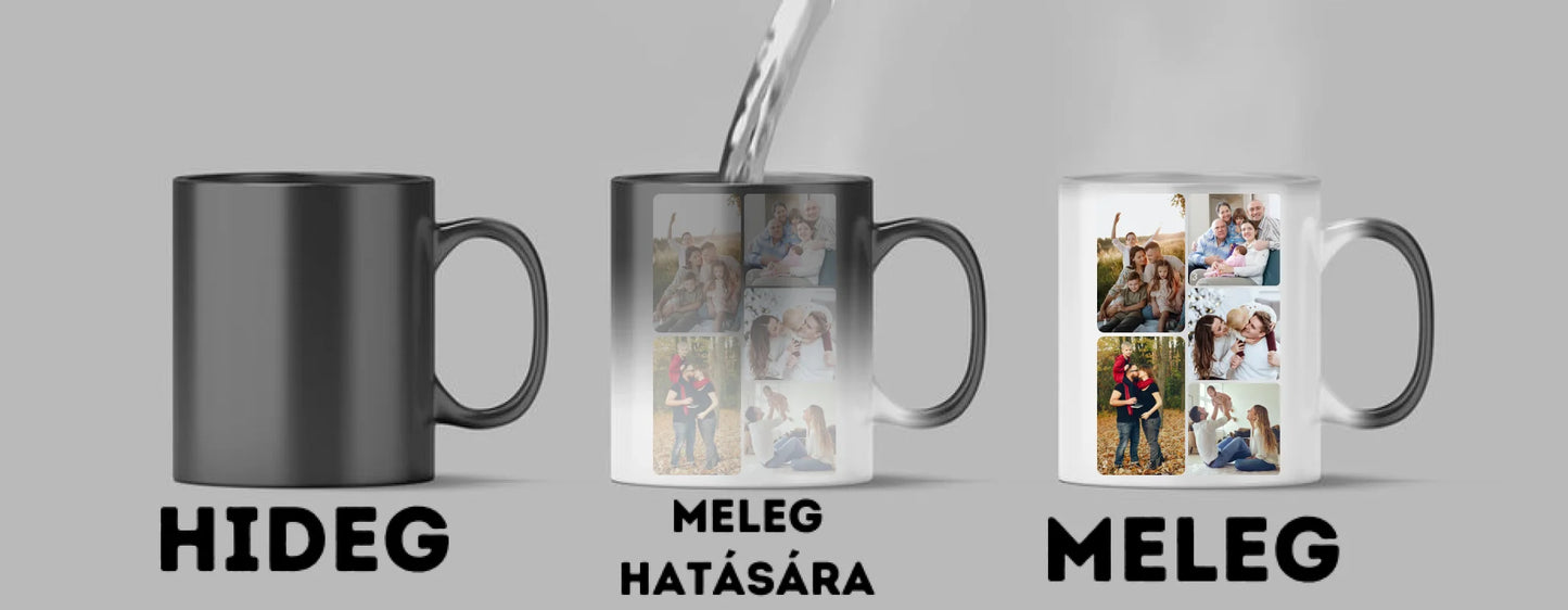 Minimalista fotókollázs - 5 kép - Fényképes bögre