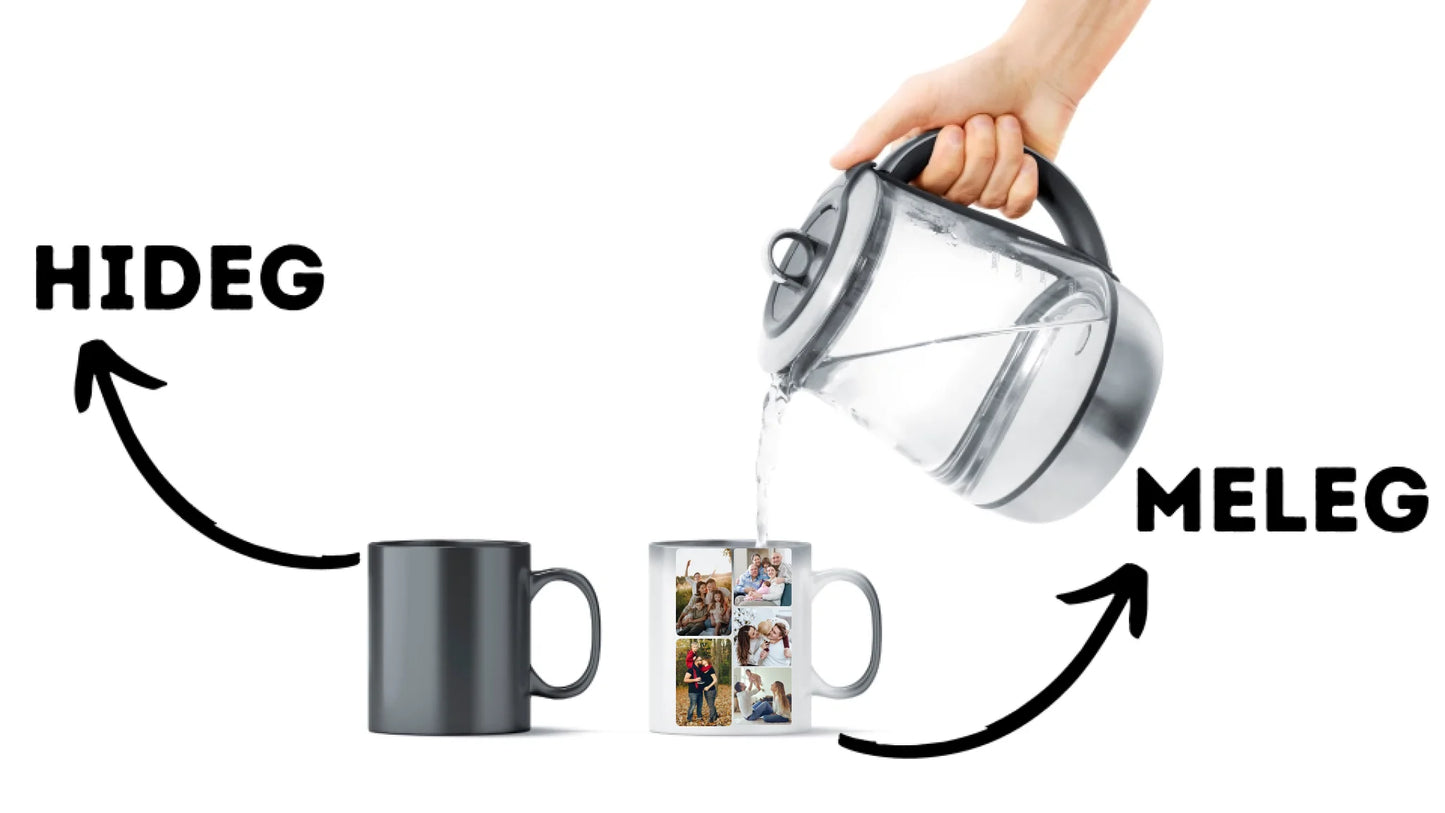 Minimalista fotókollázs - 5 kép - Fényképes bögre