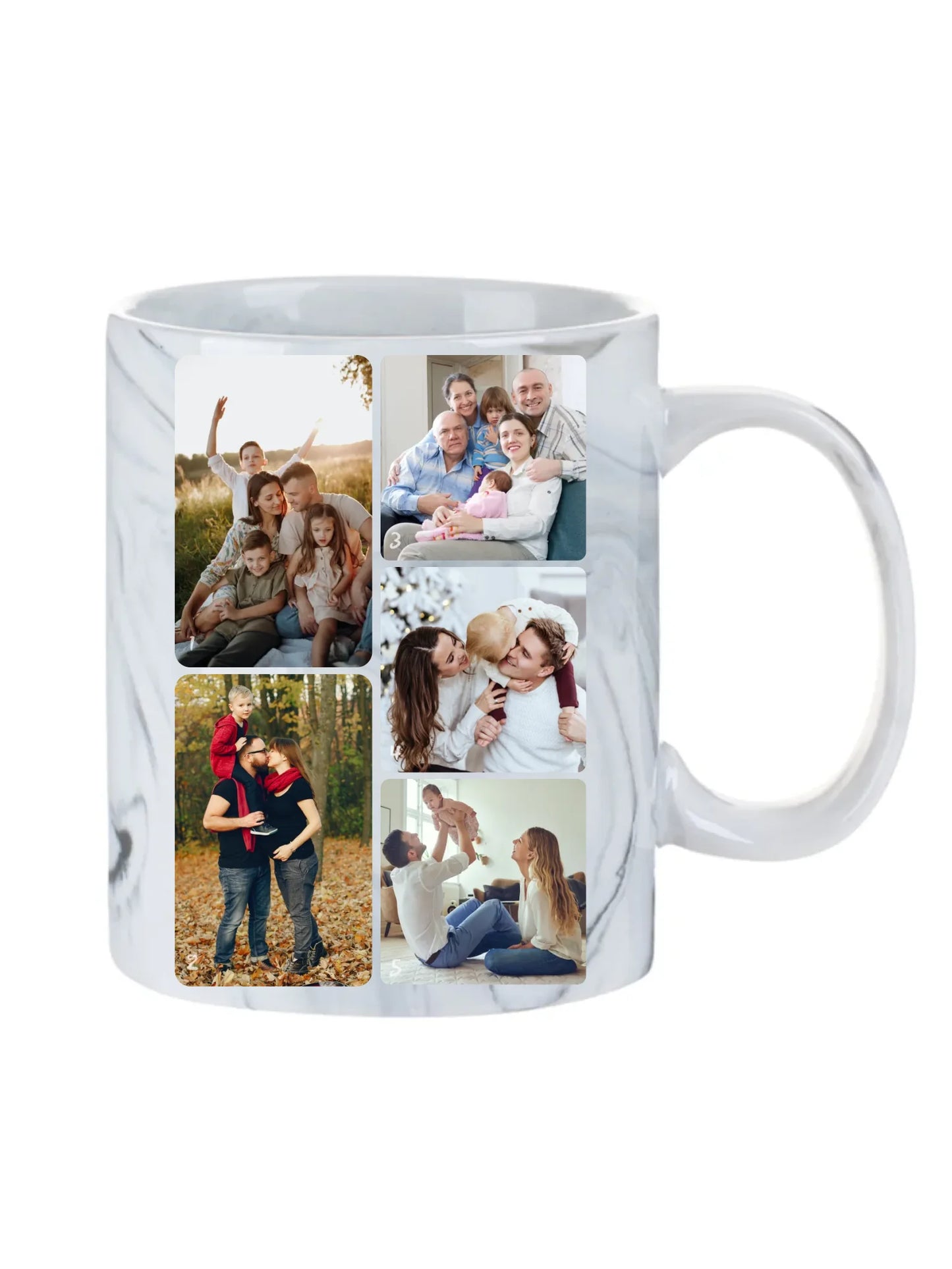 Minimalista fotókollázs - 5 kép - Fényképes bögre