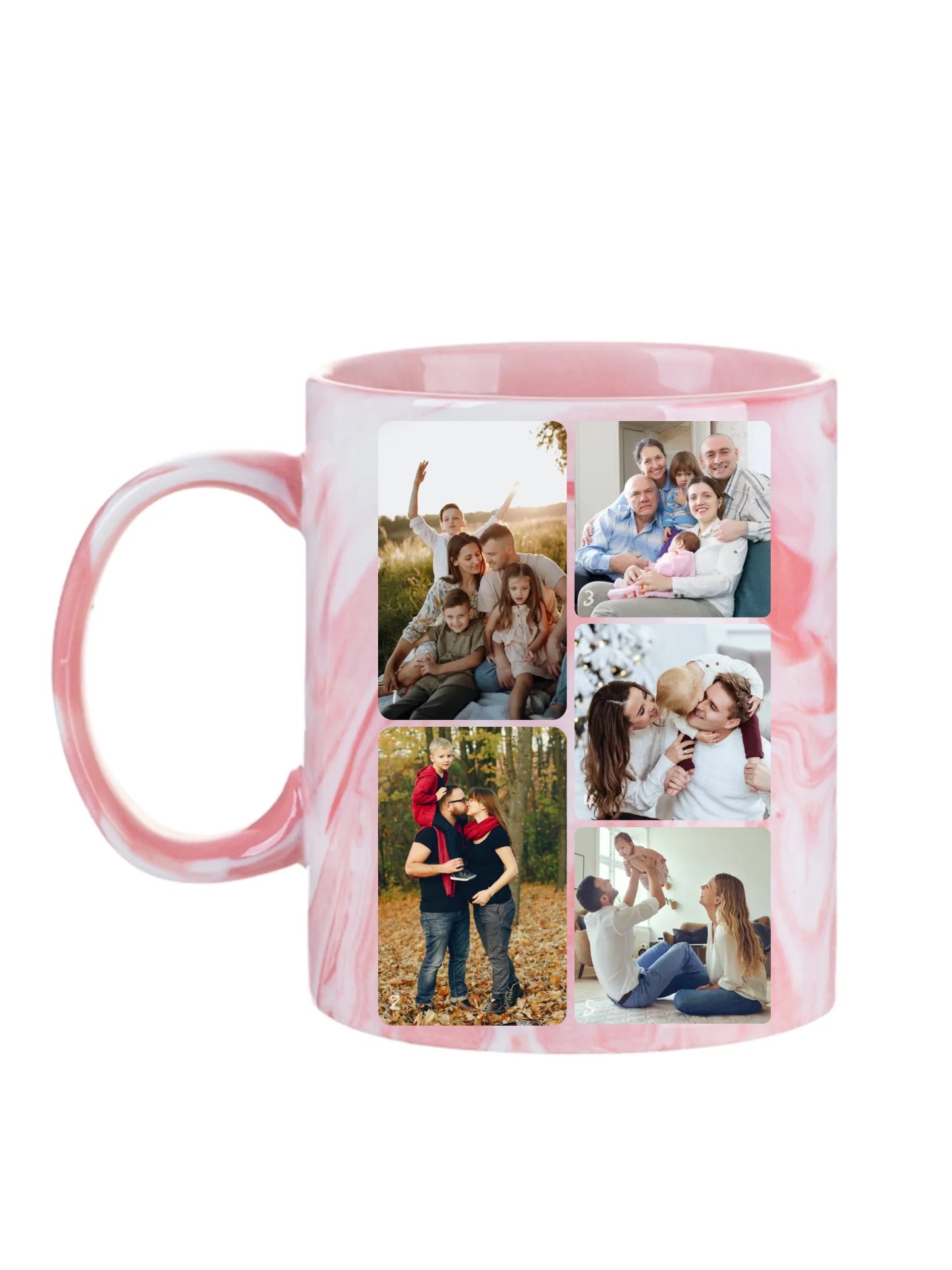 Minimalista fotókollázs - 5 kép - Fényképes bögre