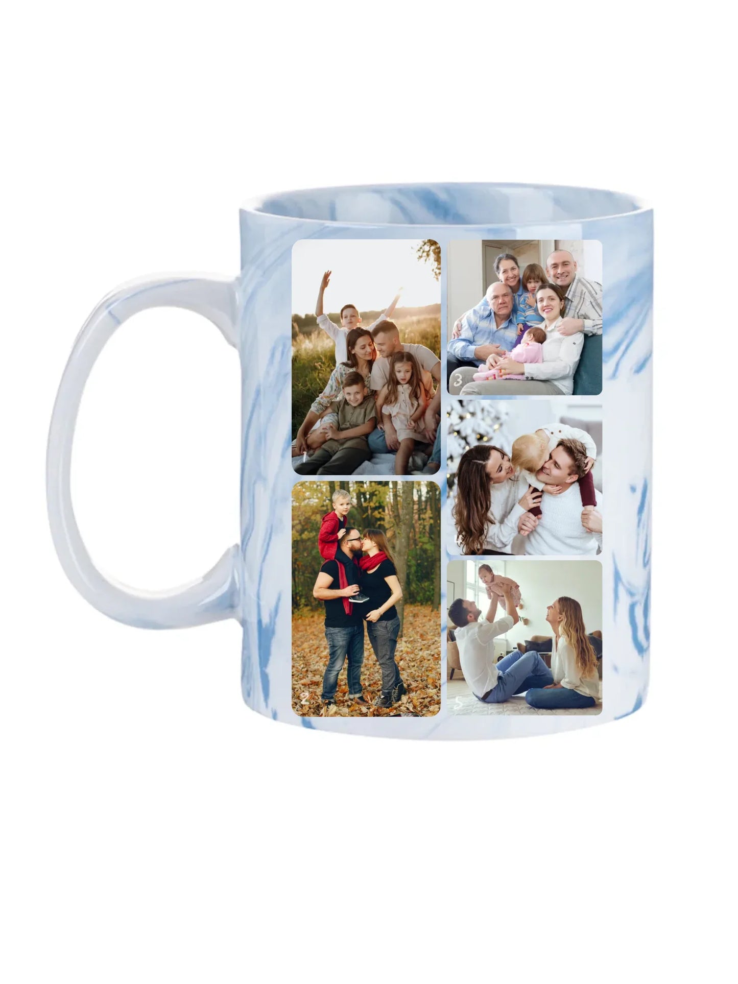 Minimalista fotókollázs - 5 kép - Fényképes bögre