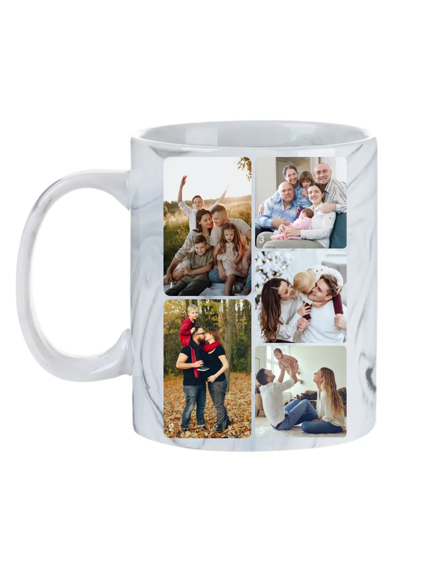 Minimalista fotókollázs - 5 kép - Fényképes bögre