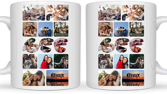 Barátság fotókollázs - Ajándék Barátoknak - Fényképes bögre