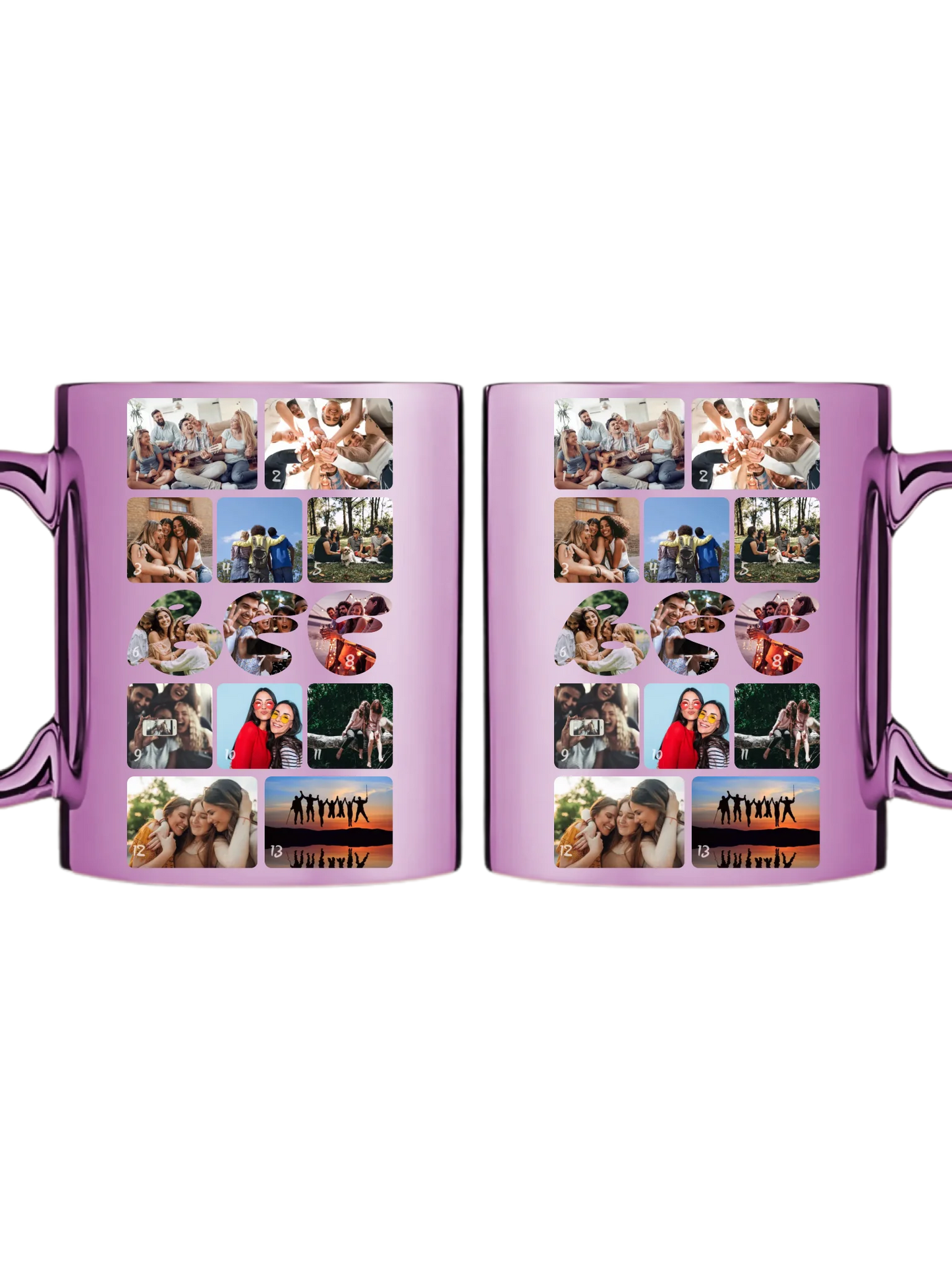 Barátság fotókollázs - Ajándék Barátoknak - Fényképes bögre