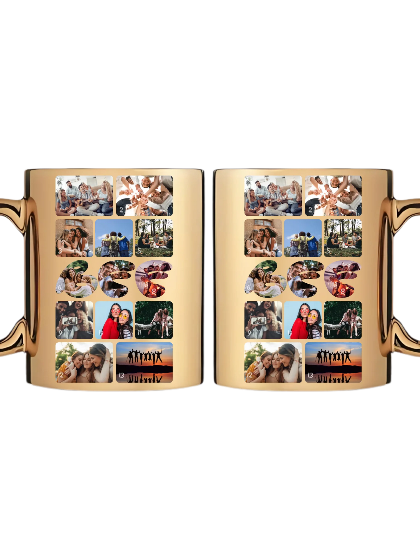 Barátság fotókollázs - Ajándék Barátoknak - Fényképes bögre