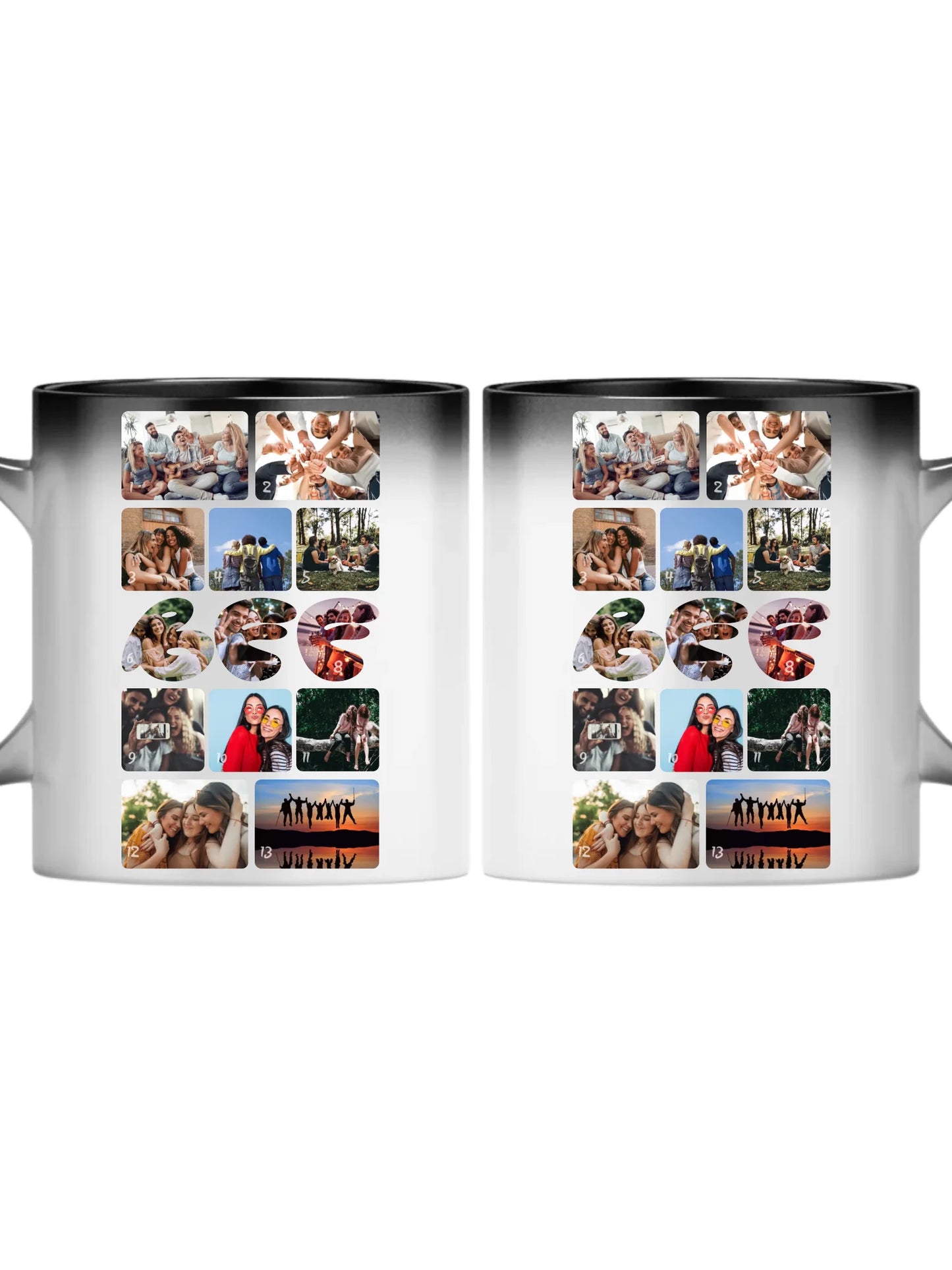 Barátság fotókollázs - Ajándék Barátoknak - Fényképes bögre