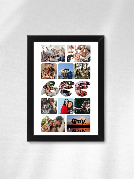 Barátság fotókollázs - Ajándék Barátoknak - Fényképes falikép