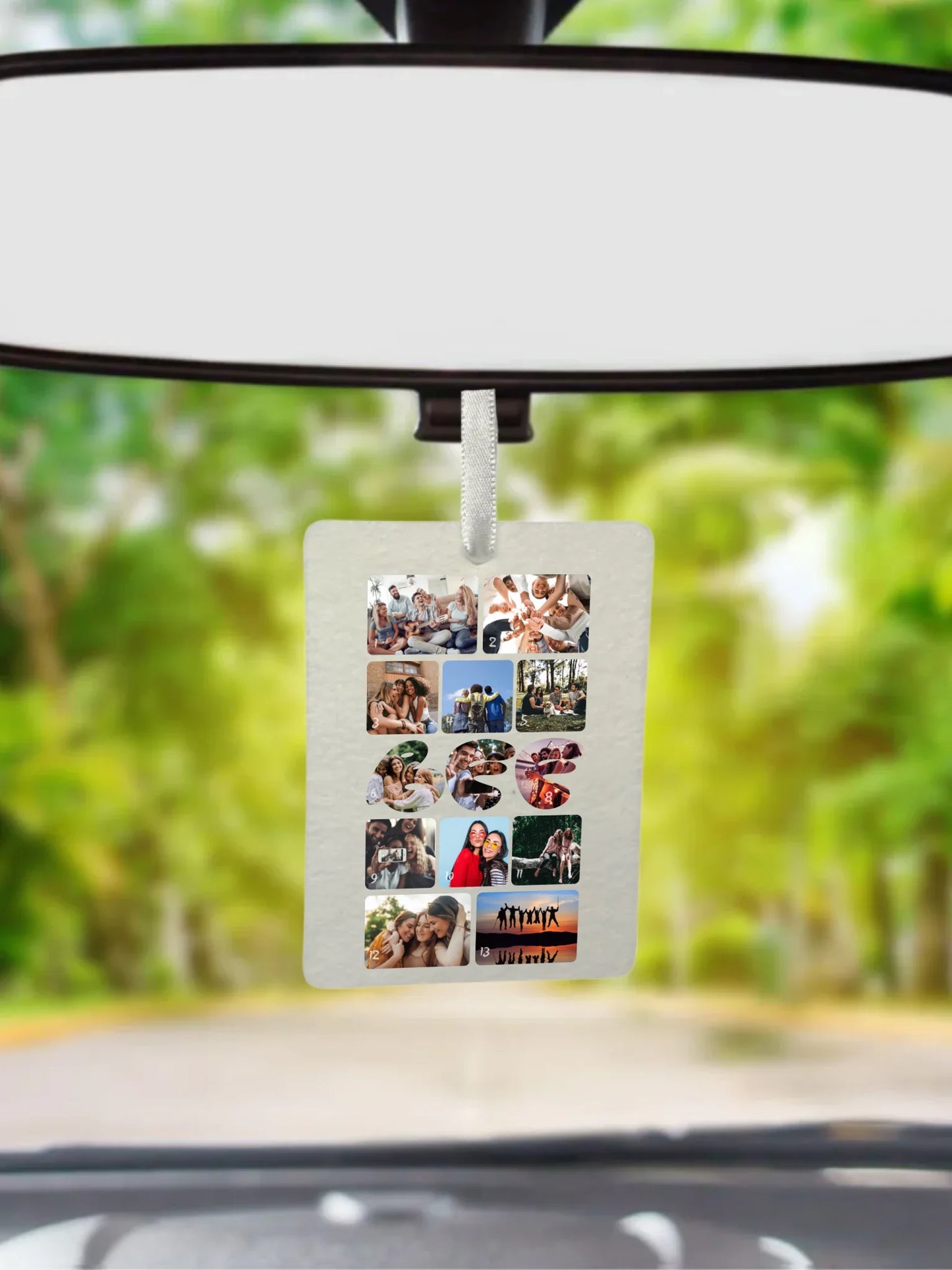 Barátság fotókollázs - Ajándék Barátoknak - Fényképes autóillatosító