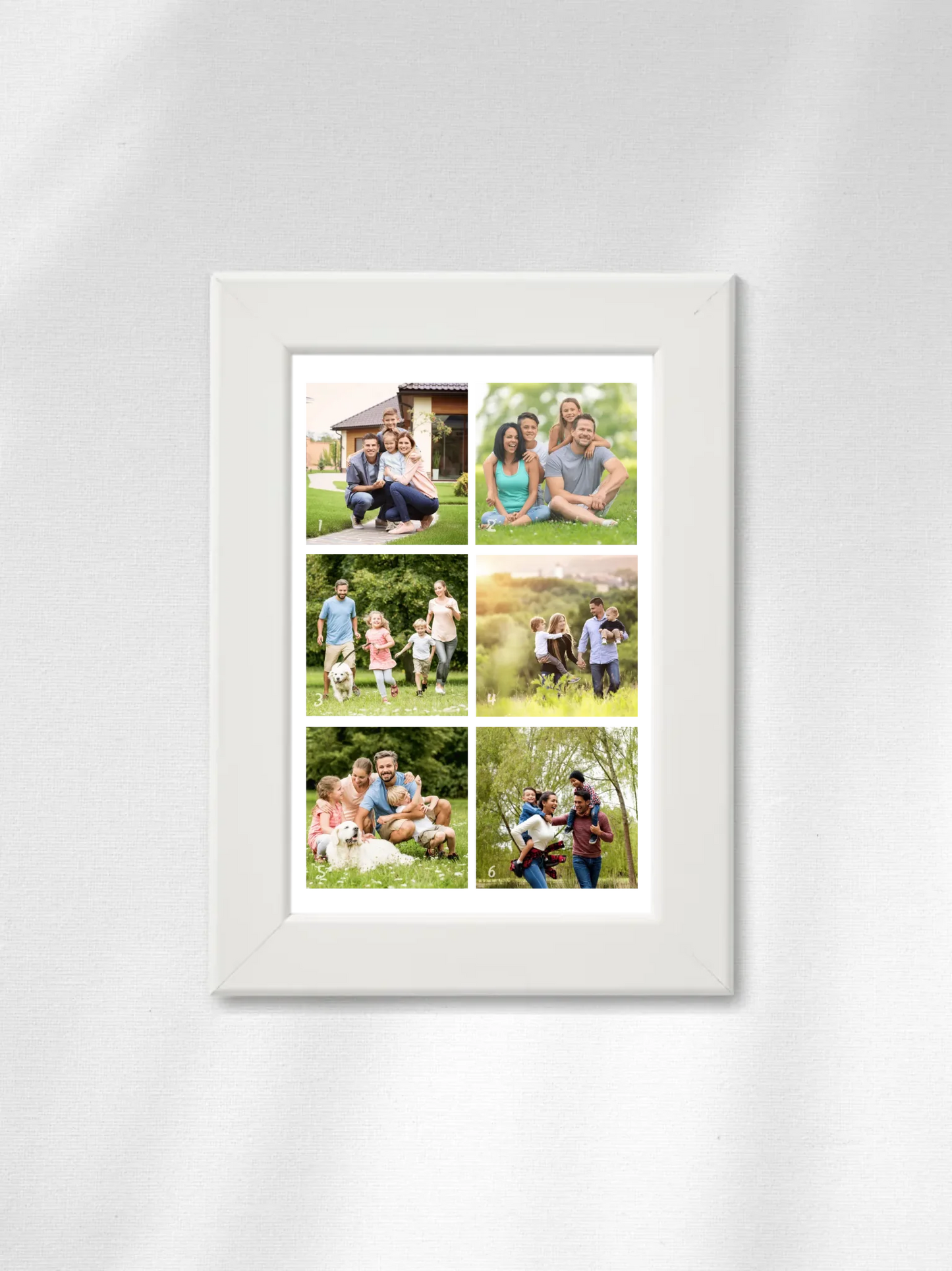 Minimalista fotókollázs - 6 kép - Fényképes falikép