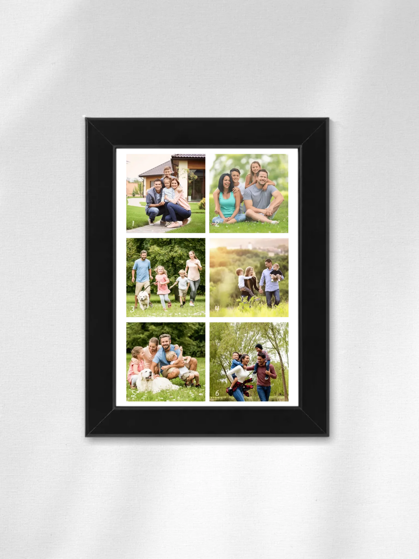Minimalista fotókollázs - 6 kép - Fényképes falikép